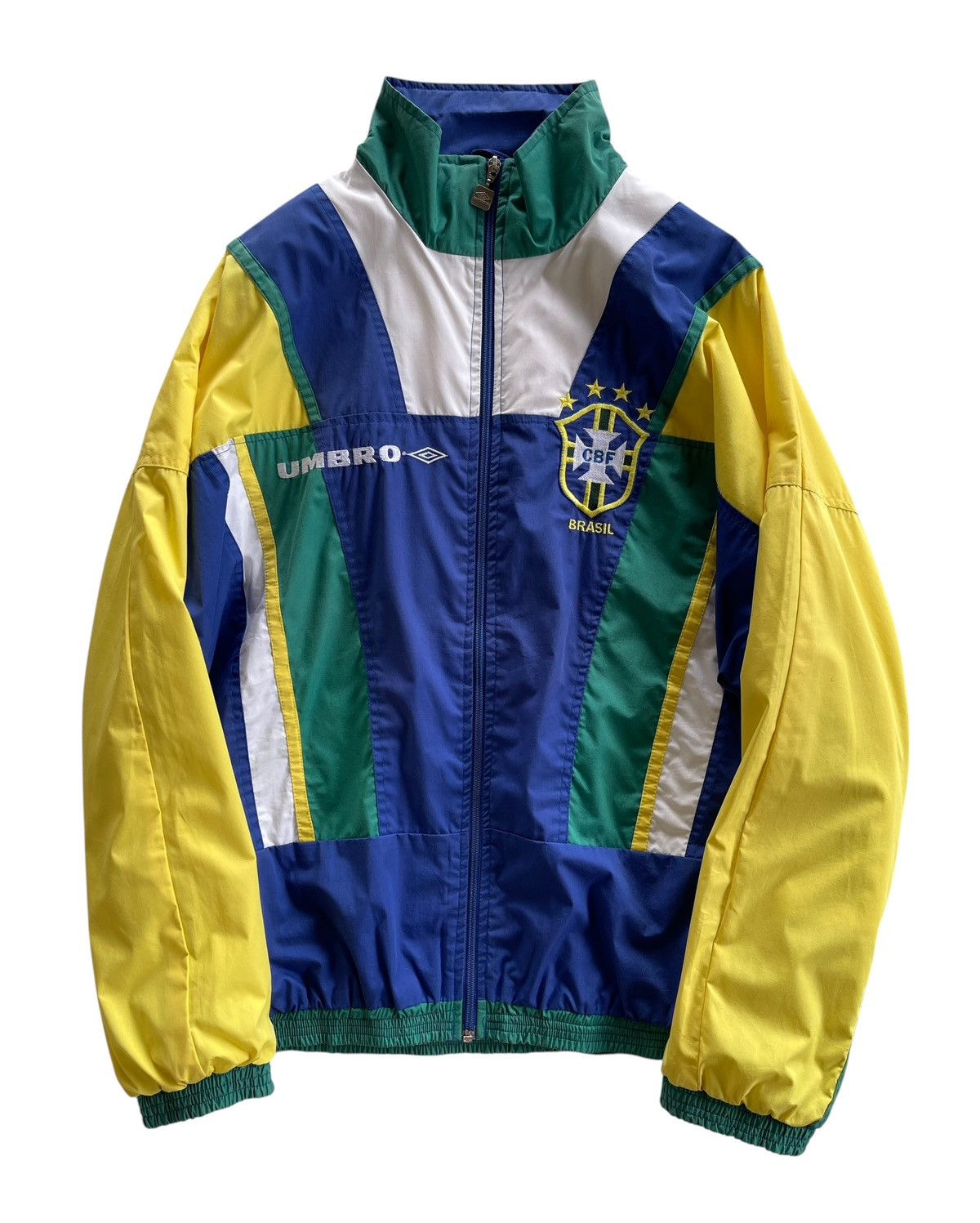 Vintage 1994-96 Brazil Umbro Tracksuit Jacket Size US L / EU 52-54 / 3 - 2 Thumbnail