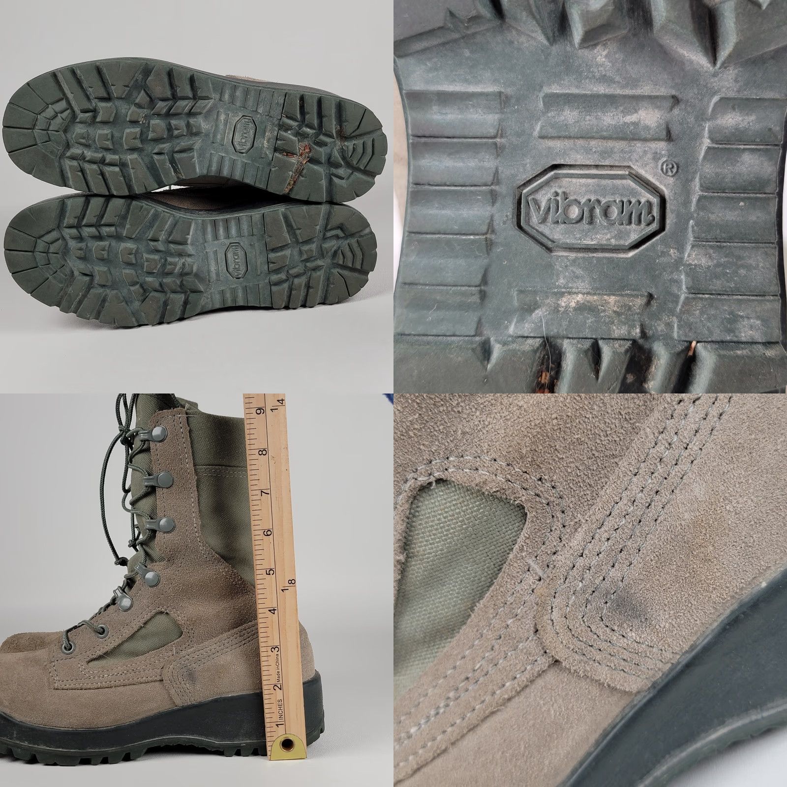 Vintage Belleville 600 ST Boots Mens Size 6R Sage Green Steel Toe Military Tactical USA Size US 5 / EU 37 - 8 Thumbnail