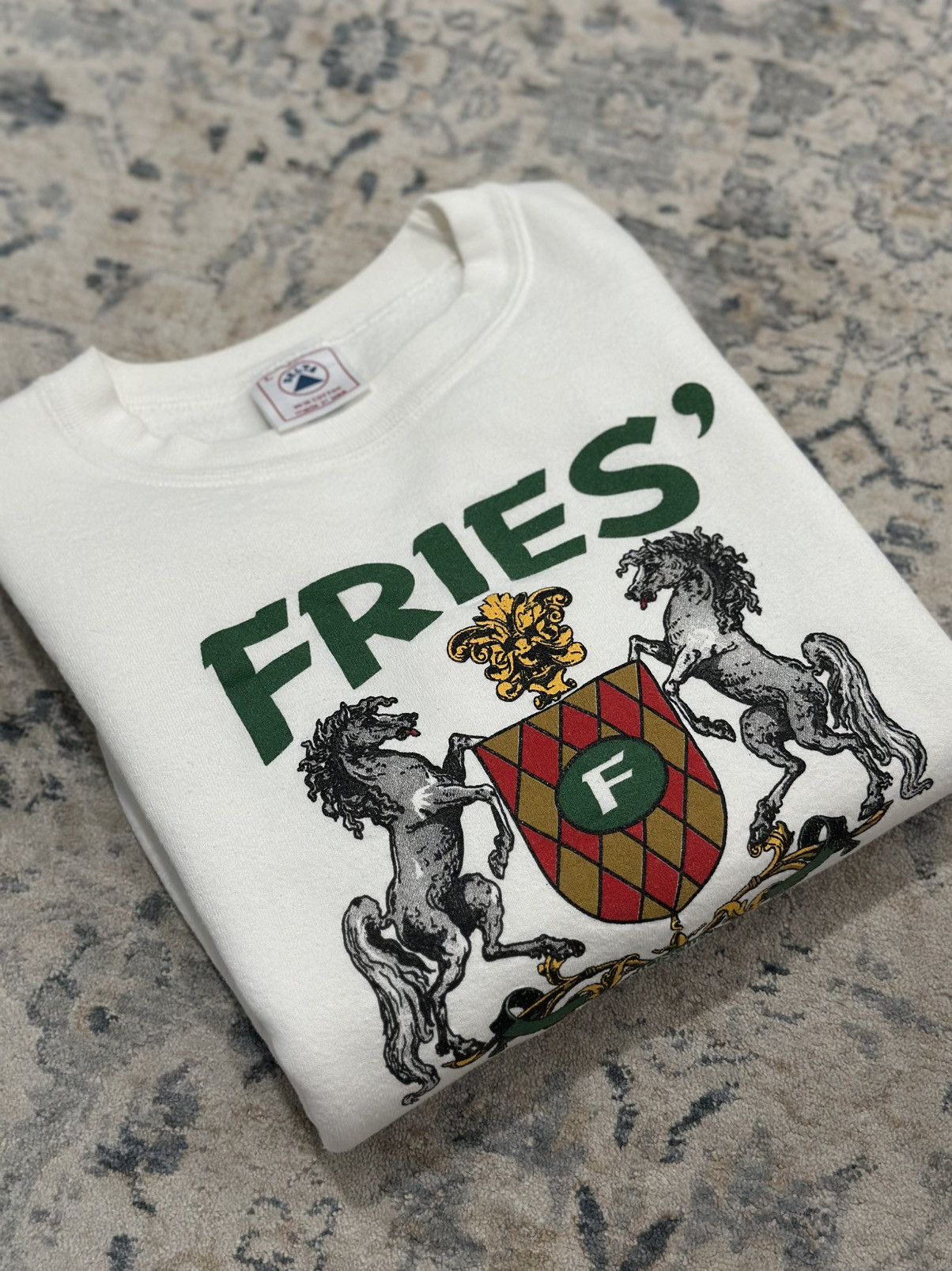Delta Vintage 90s German Beer Crewneck Fries BiergartenDeutschland Size US L / EU 52-54 / 3 - 1 Thumbnail