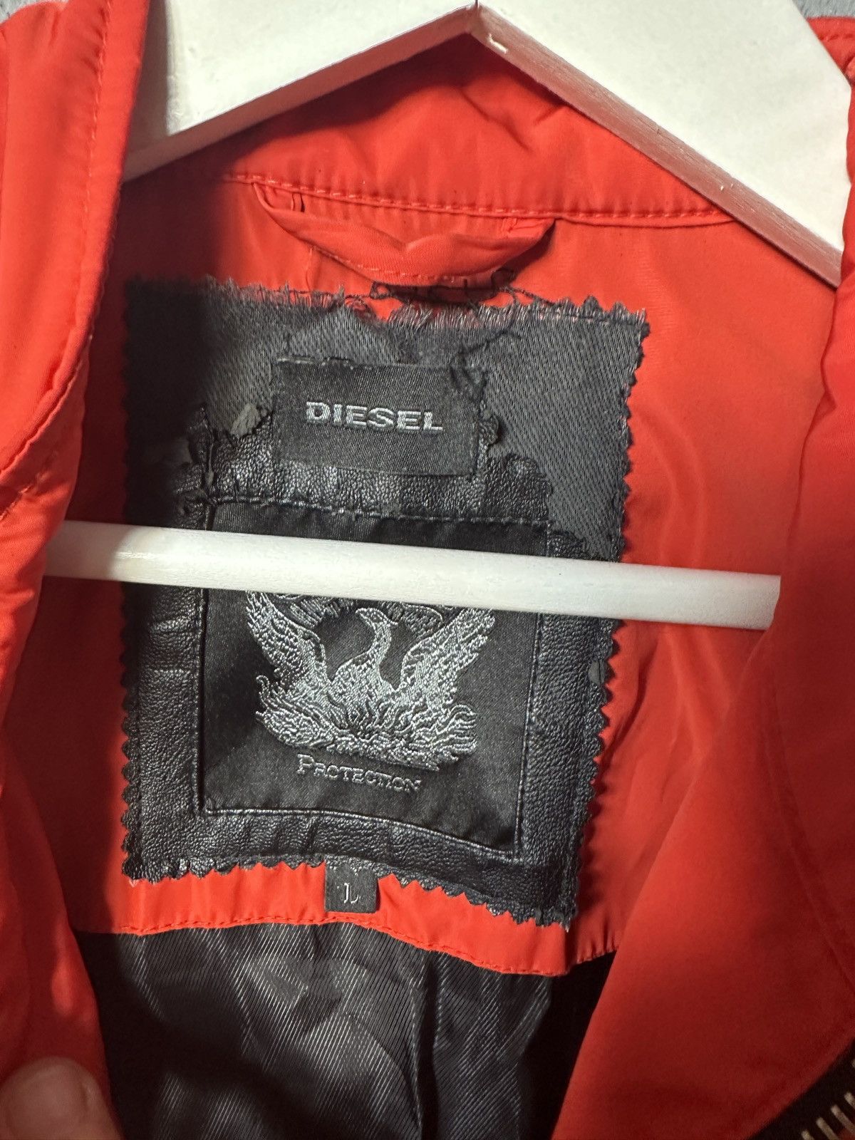 Diesel Diesel Vintage Orange Nylon Jacket Size US L / EU 52-54 / 3 - 5 Thumbnail
