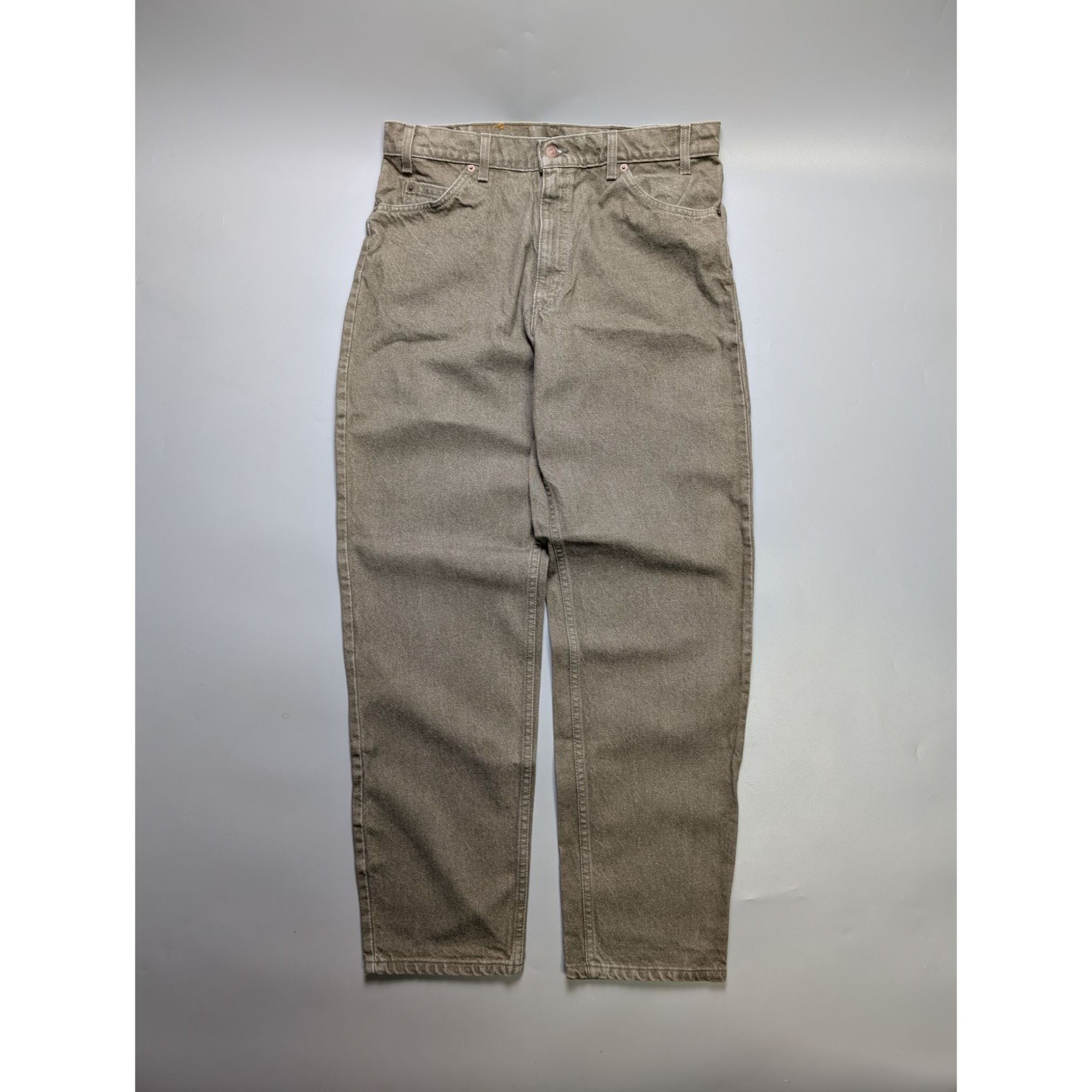 Levi's Levi's 550 Made In USA Orange Tab Green Jeans Pants (Y1071) Size US 36 / EU 52 - 1 Thumbnail