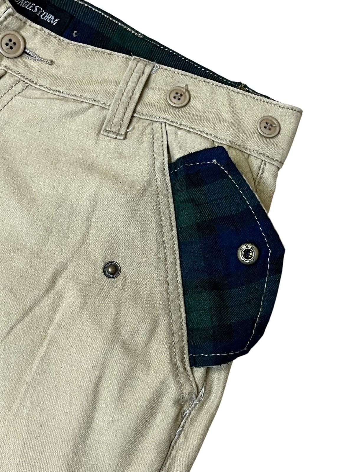 Japanese Brand Sick y2k japanese amekaji JUNGLE STORM drop crotch pants Size US 32 / EU 48 - 6 Thumbnail