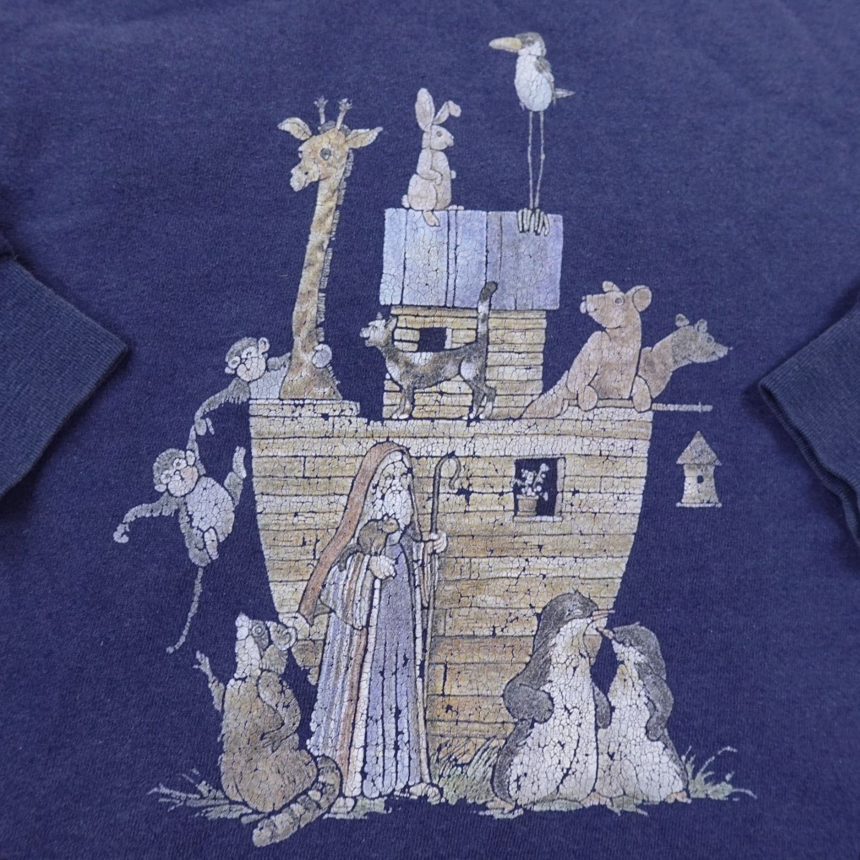 Noah VTG Noahs Ark Sweater Mens M Blue Christian Pullover Crew Neck Sweatshirt USA Shirt Mens M Blue 90s USA Size US M / EU 48-50 / 2 - 3 Thumbnail