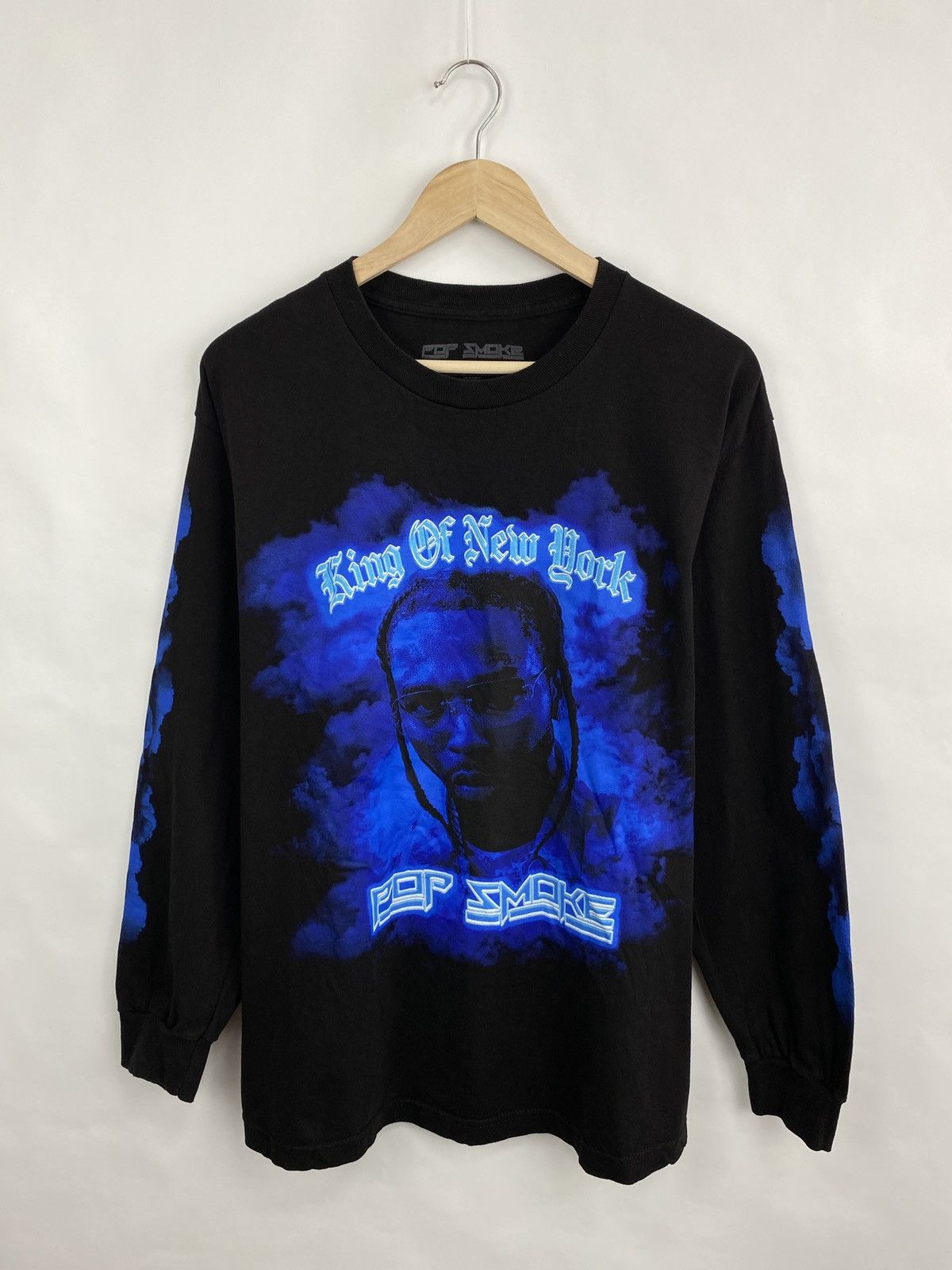 Band Tees 🇺🇸 Y2K Pop Smoke King of New York Rap Long Sleeve Travis Size US L / EU 52-54 / 3 - 3 Thumbnail