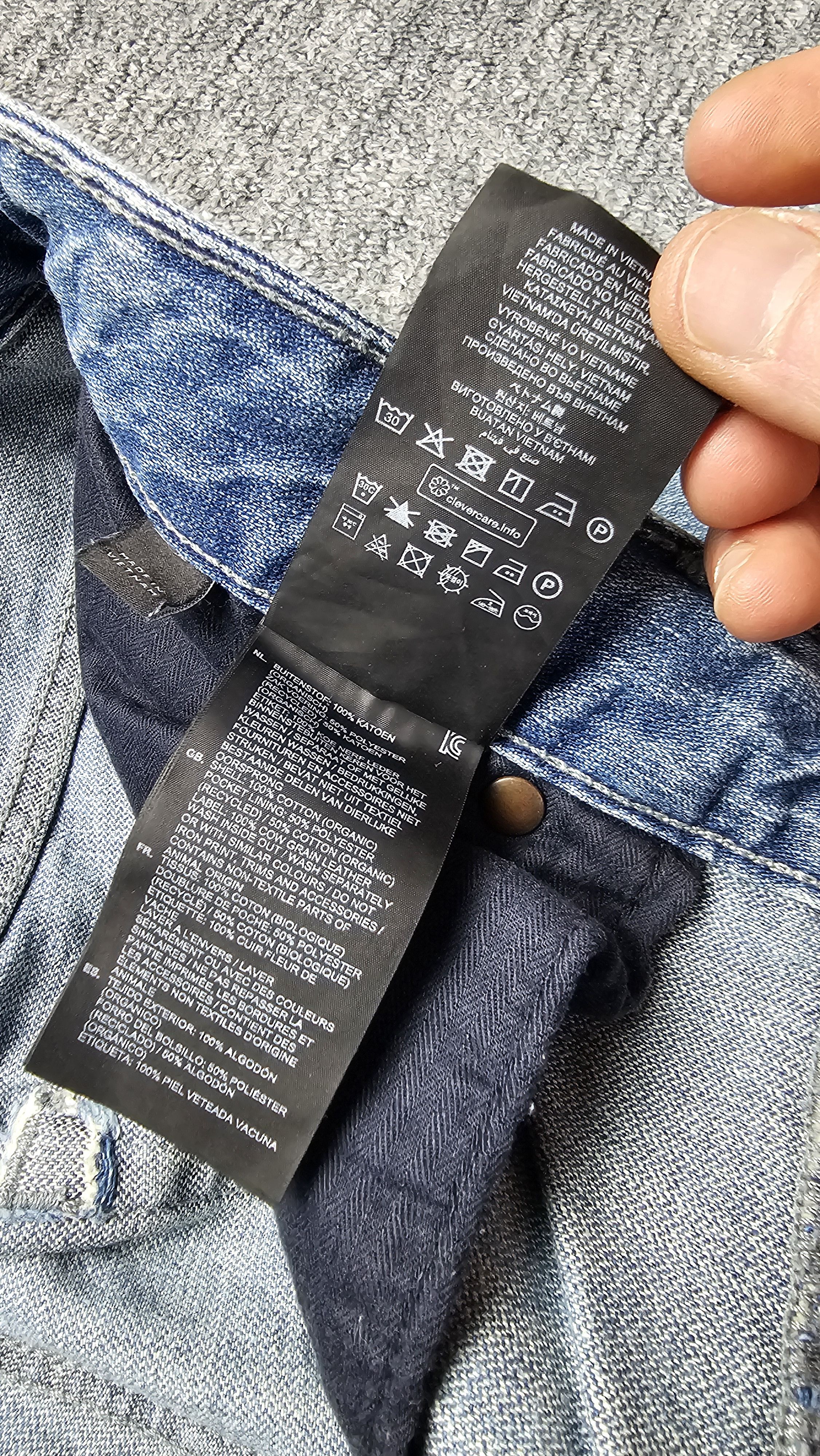 G-Star G-Star Raw Triple A Straight Faded Light Wash Denim W33 L34 Size US 33 - 9 Thumbnail