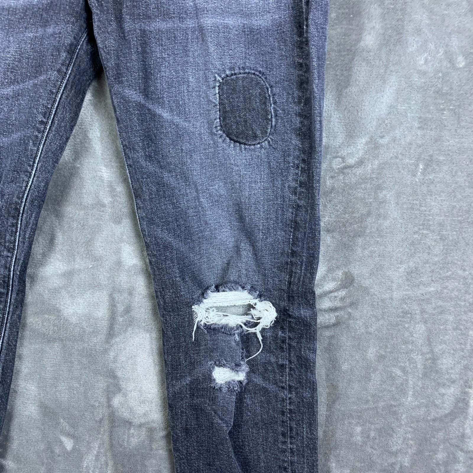 7 For All Mankind 7 For All Mankind Paxtyn Jeans Men's 33X32 Black Patches 323 Size US 33 - 4 Thumbnail