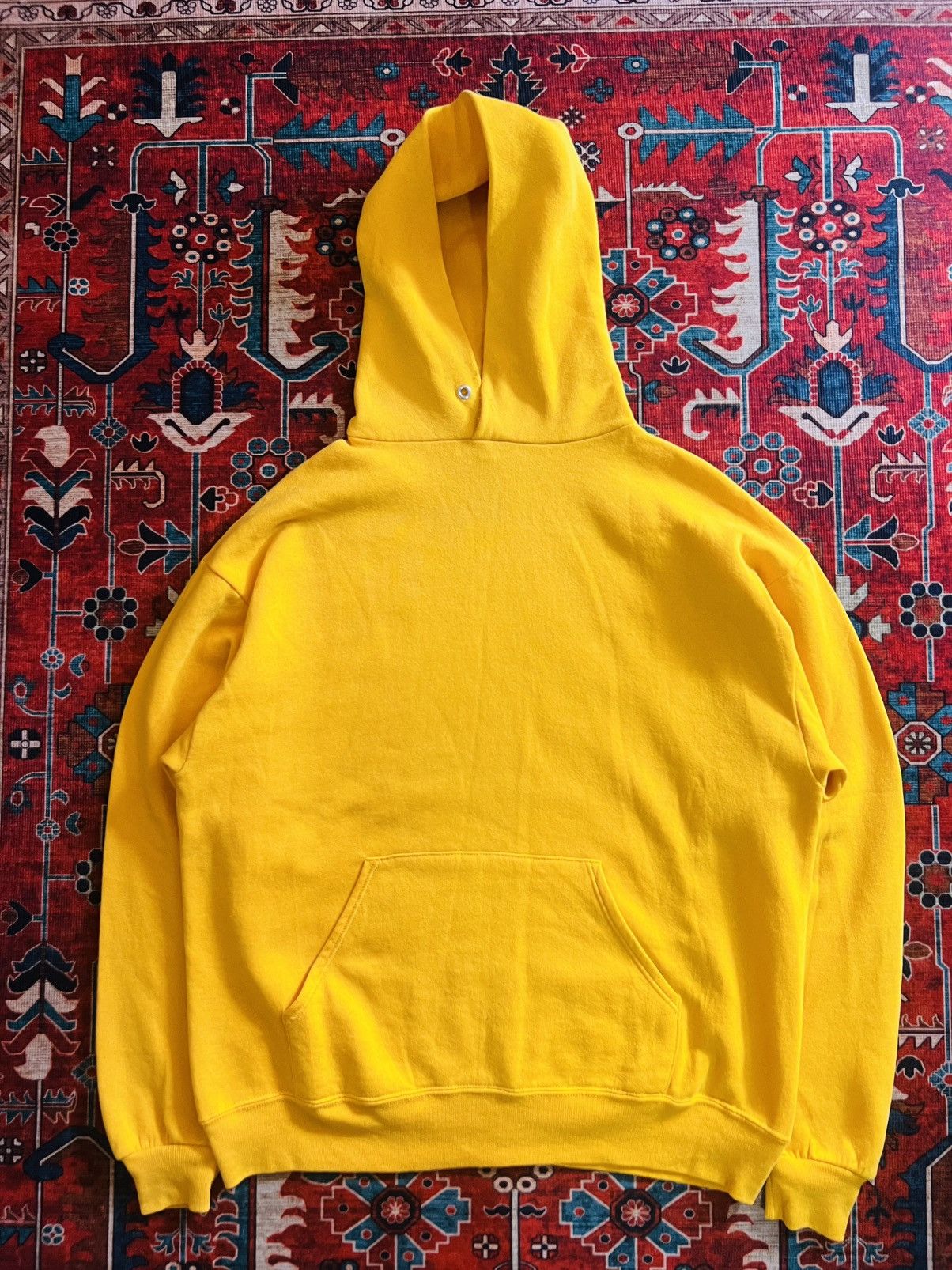 Jerzees Vintage Jerzees Yellow Pullover Hoodie Size US L / EU 52-54 / 3 - 1 Thumbnail