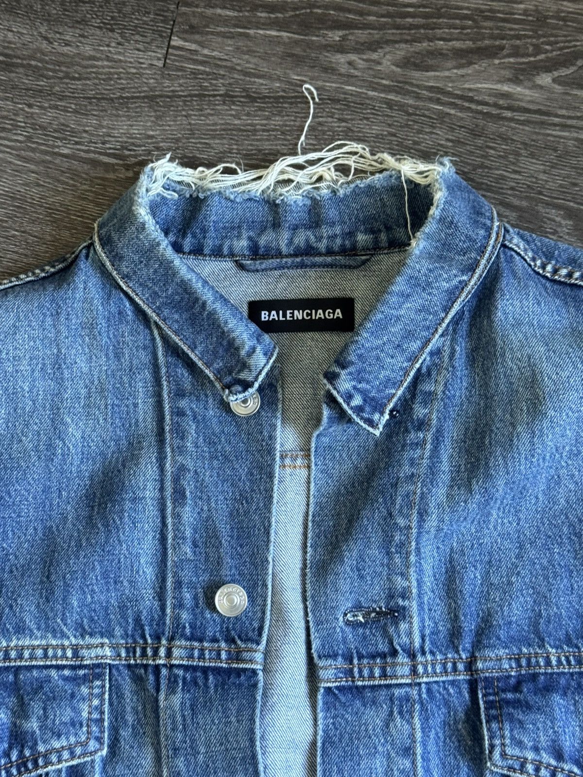 Balenciaga Balenciaga Denim Jacket Size US L / EU 52-54 / 3 - 3 Thumbnail