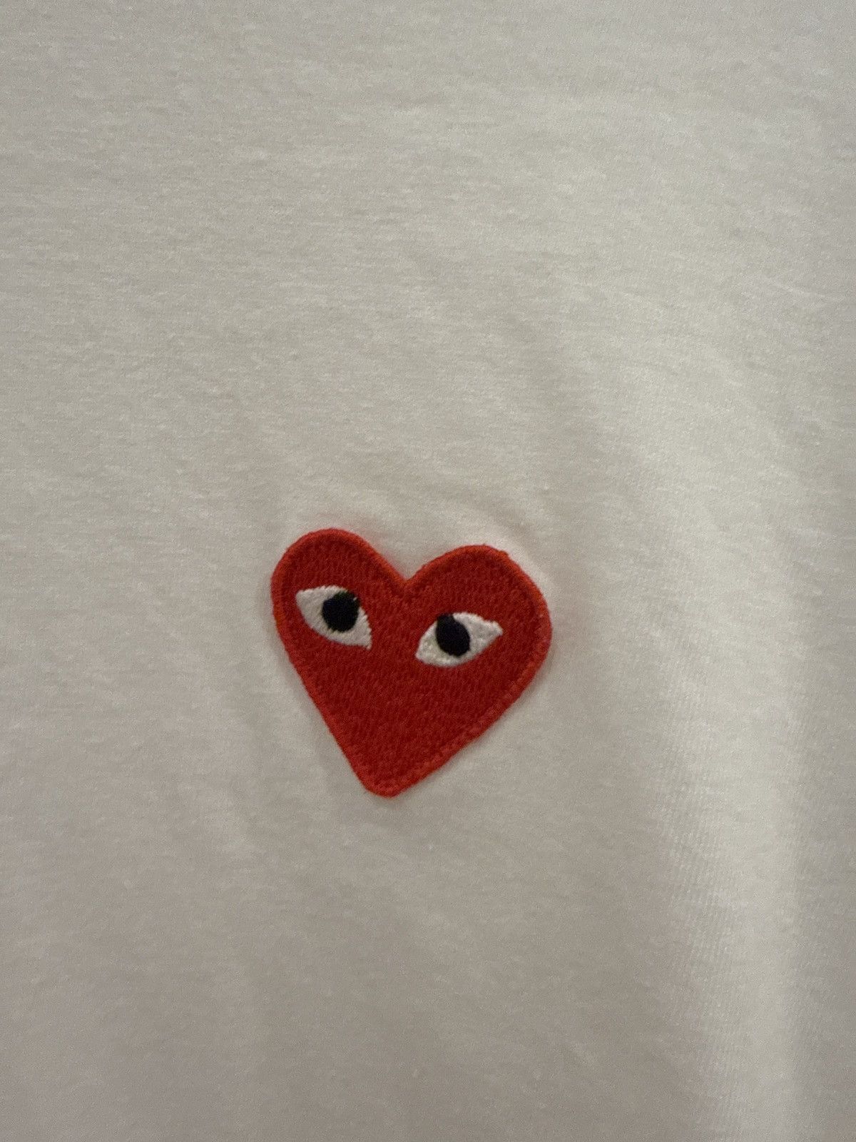 Comme des Garcons Comme des Garçons PLAY Bottom Heart Eye T-Shirt White/Red Size US XXL / EU 58 / 5 - 4 Thumbnail