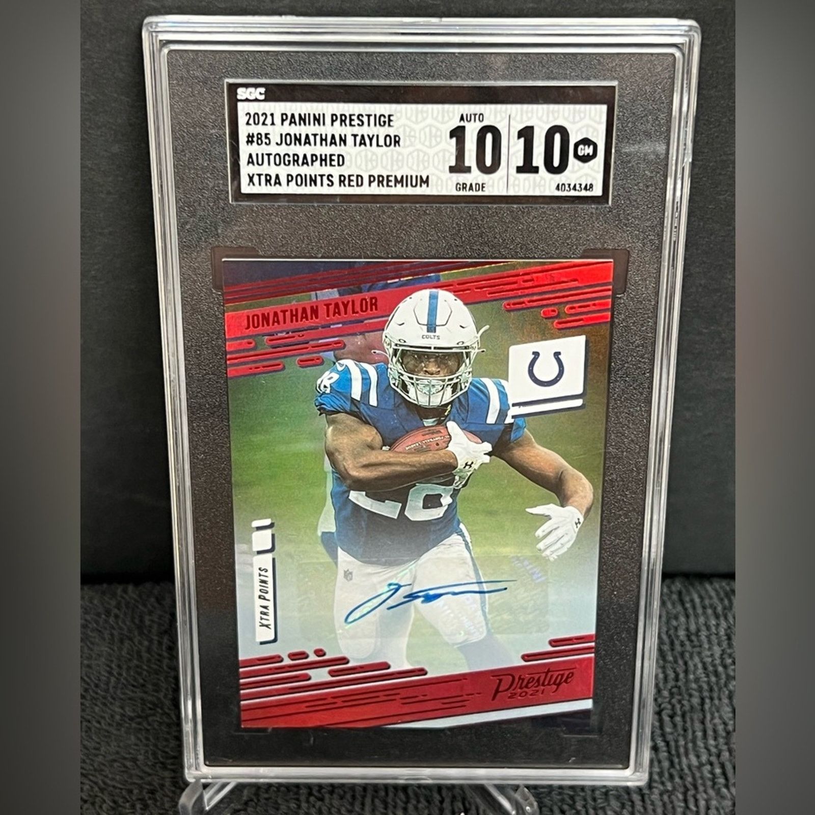 NFL 2021 Panini Prestige Jonathan Taylor Xtra Points #85 SGC 10 Size ONE SIZE - 1 Thumbnail