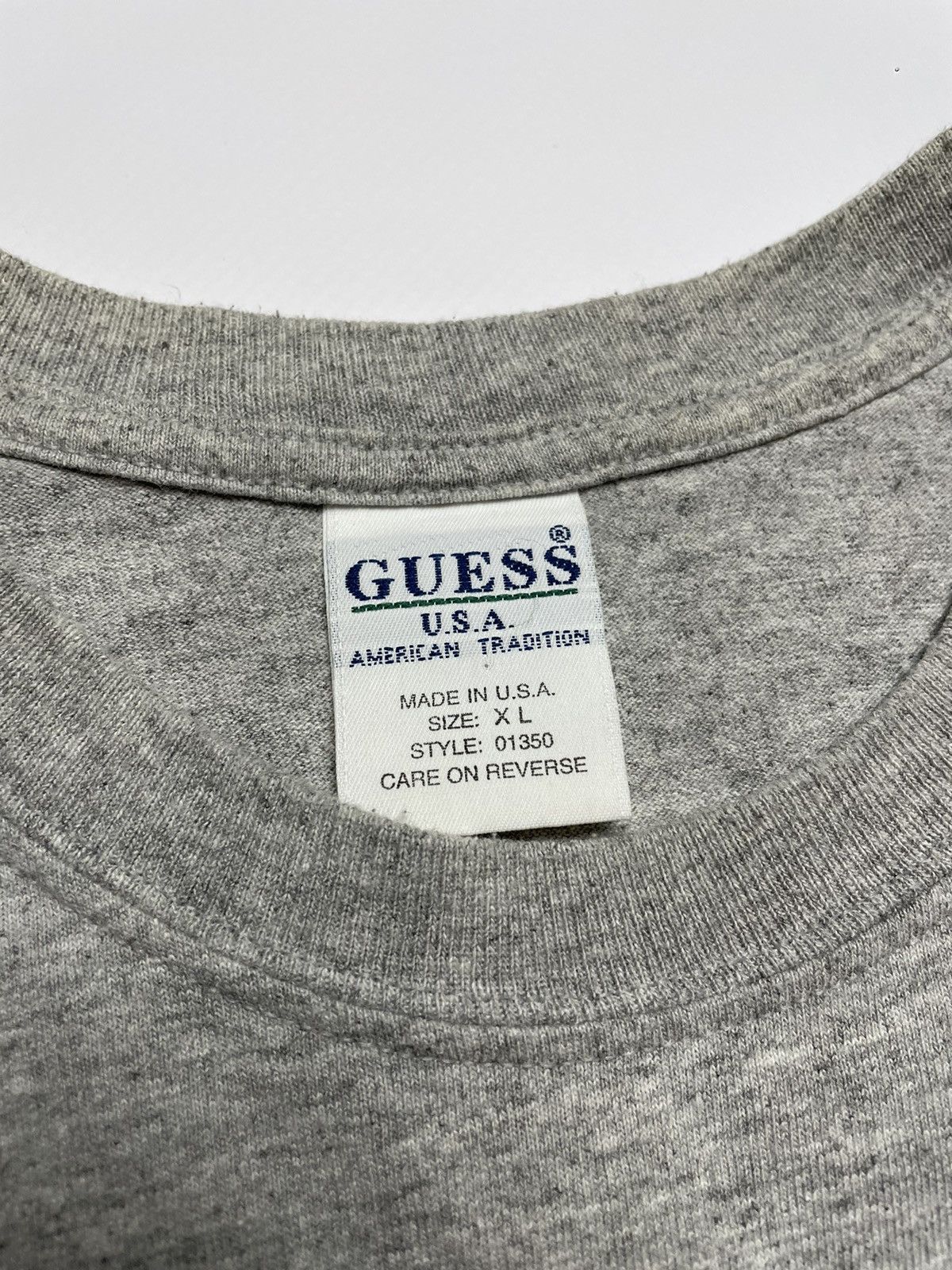 Guess × Vintage Vintage GUESS🇺🇸JEANS embroidered logo t-shirt Size US XL / EU 56 / 4 - 4 Thumbnail