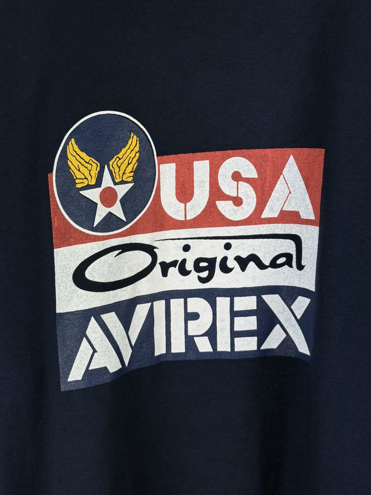 Avirex Avirex USA Big Logo Short Sleeve Vintage Flight T Shirt Size US XL / EU 56 / 4 - 8 Thumbnail