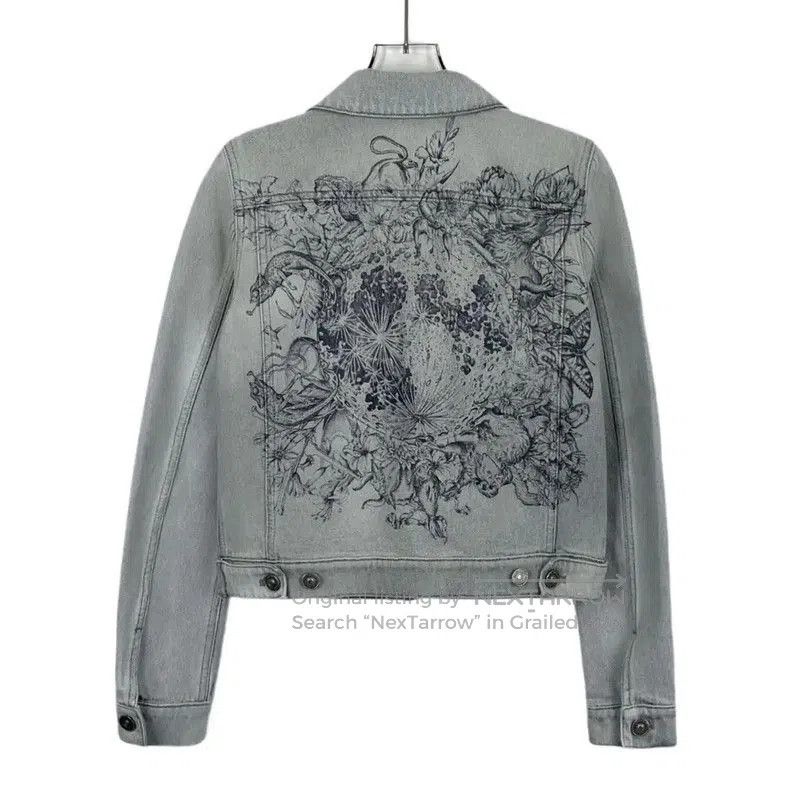 Dior Dior Women’s Gray White Cotton Jacket . Size XXS / US 00 / IT 34 - 2 Thumbnail