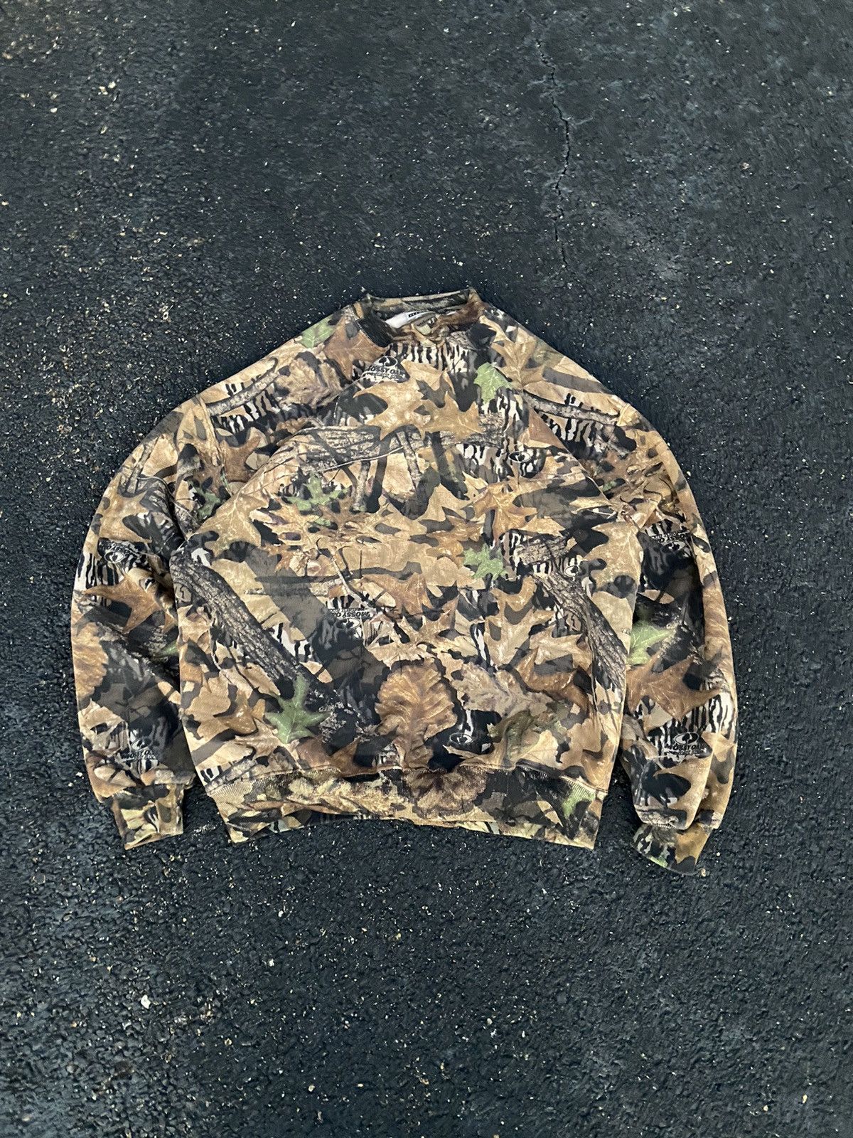 Image of Camo x Carhartt Crazy 90’S Usa Made Carhartt Style Sweatshirt XL in Mossy Oak, Men's