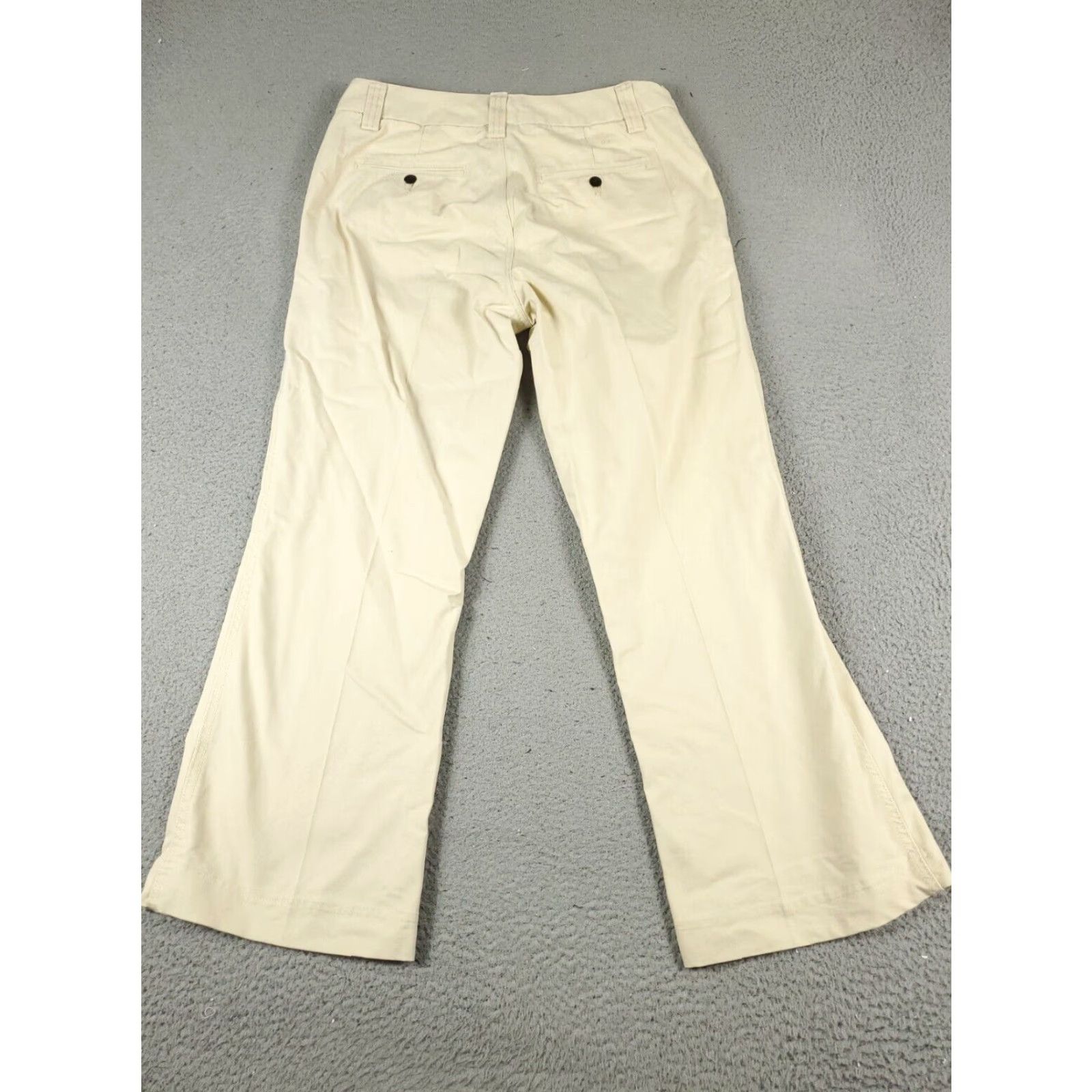 Tommy Hilfiger VINTAGE Tommy Hilfiger Pants Women's Flared Leg Chino Size 31 Ivory Cotton Blend Office Casual Size 24" / US 00 / IT 34 - 7 Thumbnail