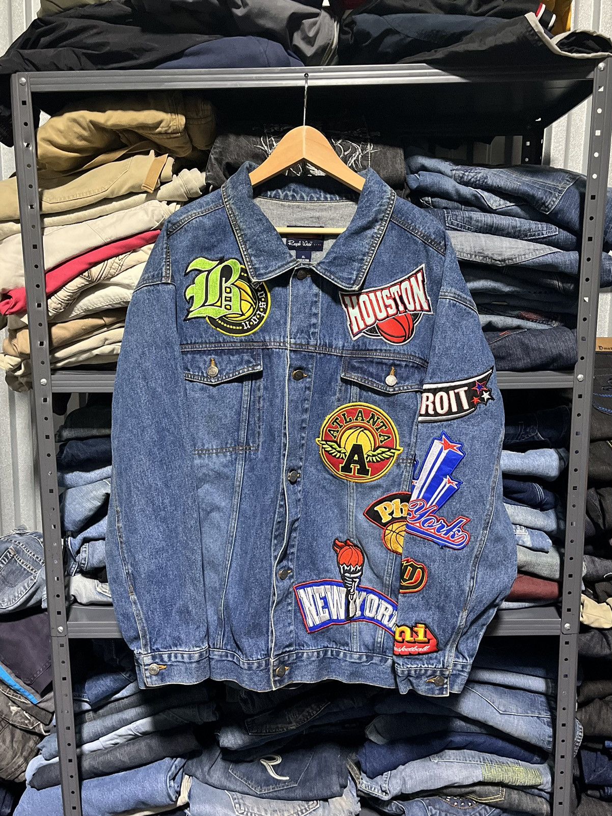 Fubu × JNCO × Vintage CRAZY VINTAGE Y2K SKATER HIP-HOP DENIM JACKET FUBU JNCO Size US XL / EU 56 / 4 - 1 Thumbnail