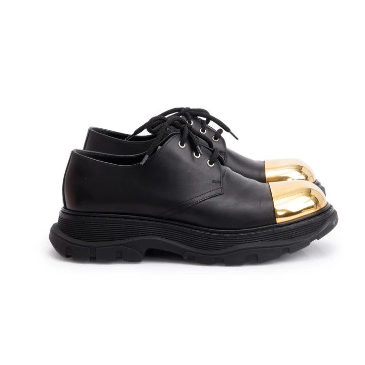Alexander McQueen o1y1024 Laced Shoes in Black Size US 6 / EU 39 - 1 Thumbnail