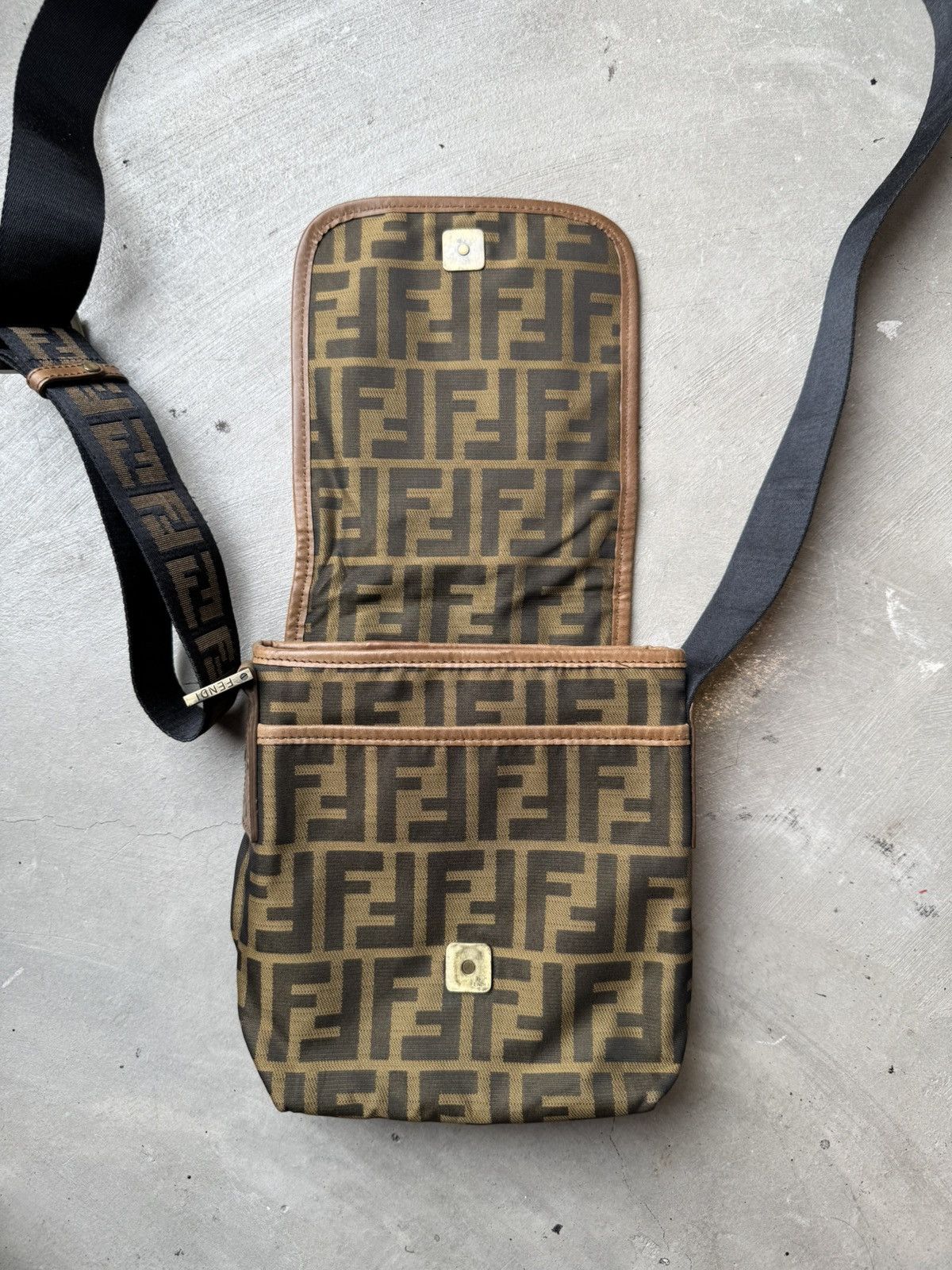 Fendi Fendi Brown Fendi Mini FF Zucca Crossbody Size ONE SIZE - 8 Thumbnail