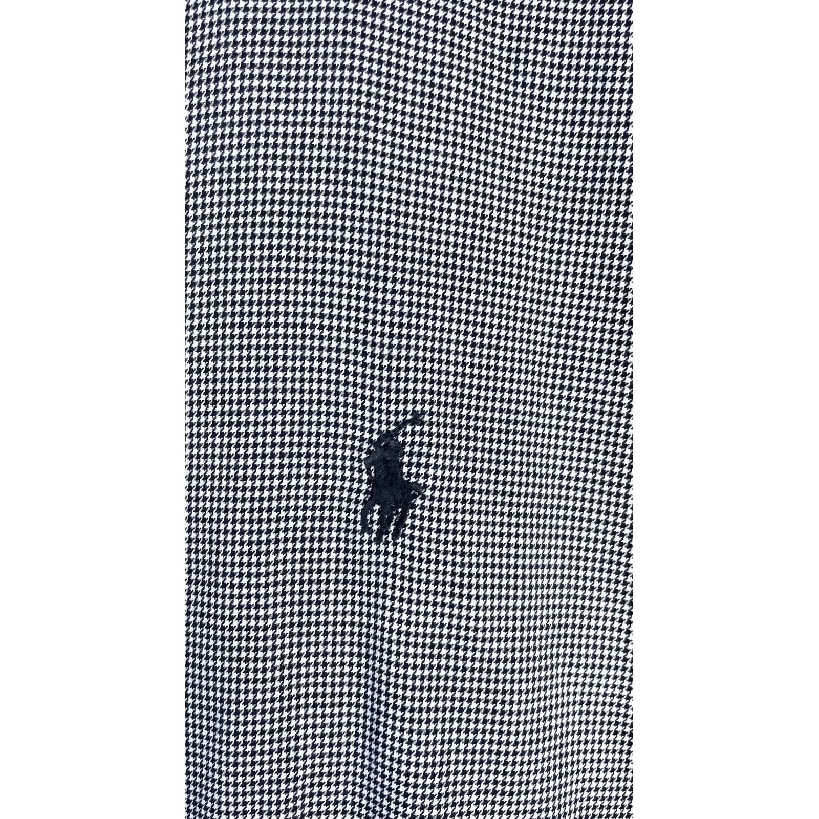 Ralph Lauren Ralph Lauren Yarmouth Shirt Mens 17.5 34/35 Gray Houndstooth Long Sleeve Size US XXL / EU 58 / 5 - 2 Thumbnail