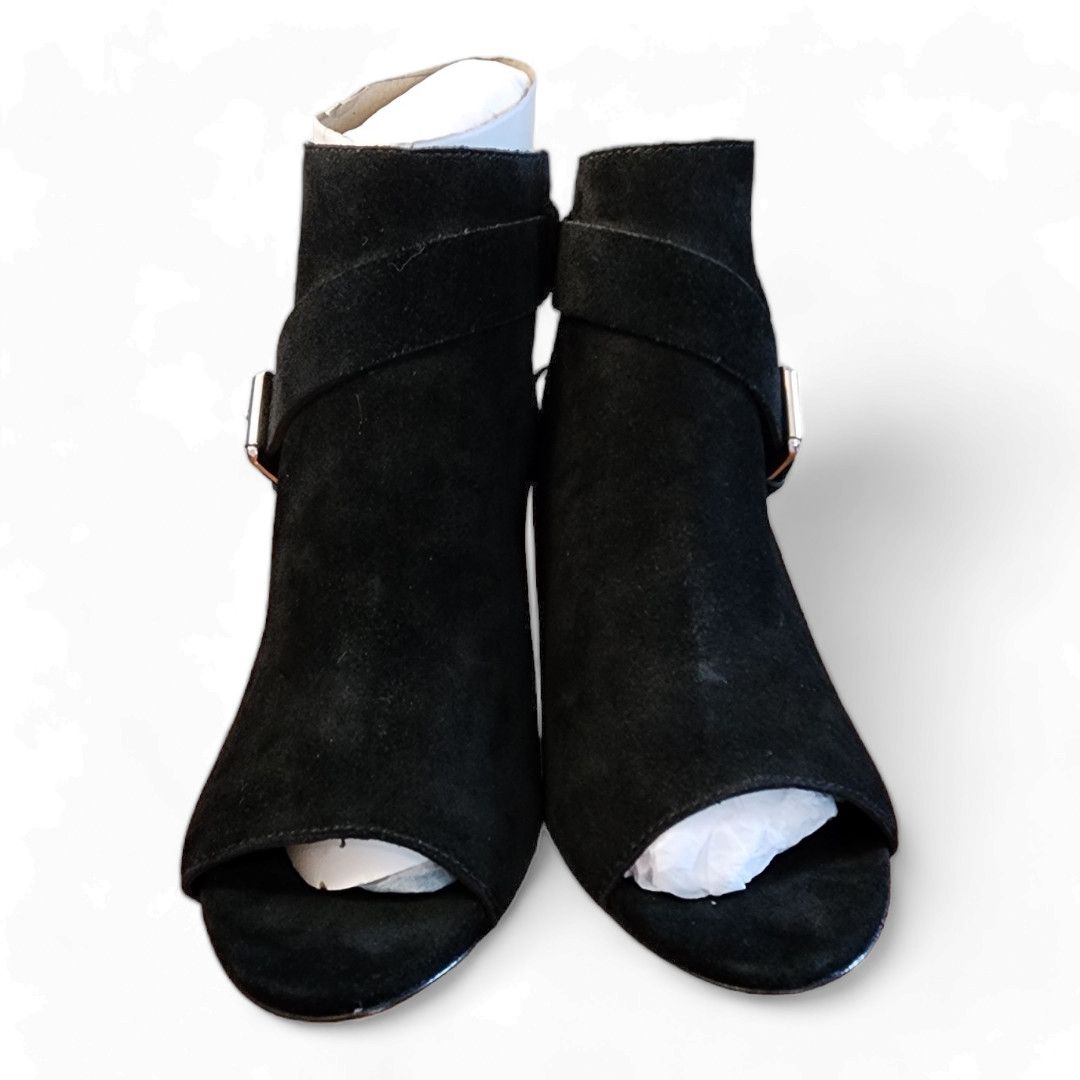 Paige Paige Mimi Black Suede Block Heel Bootie Women's Size 10.5 Size US 10.5 / IT 40.5 - 10 Thumbnail