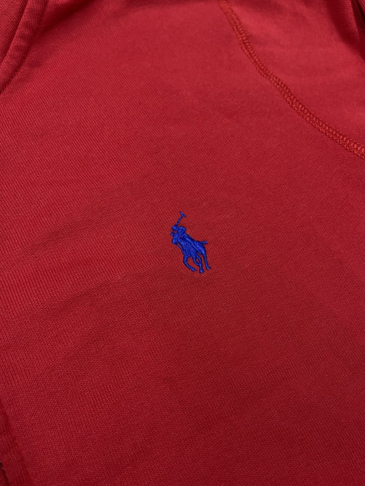 Polo Ralph Lauren Womens Polo Ralph Lauren Red Zip Hoodie Y2K Rugby Size M Size M / US 6-8 / IT 42-44 - 6 Thumbnail