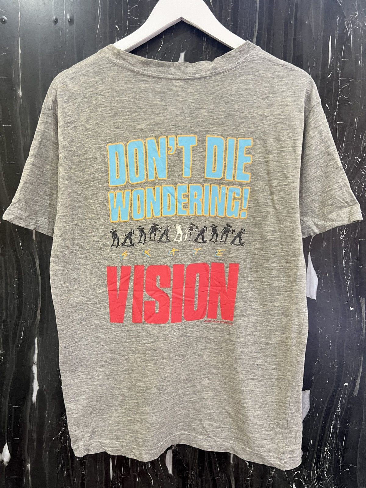 Vision Streetwear VINTAGE VISION STREETWEAR FADED TSHIRT Size US M / EU 48-50 / 2 - 2 Thumbnail