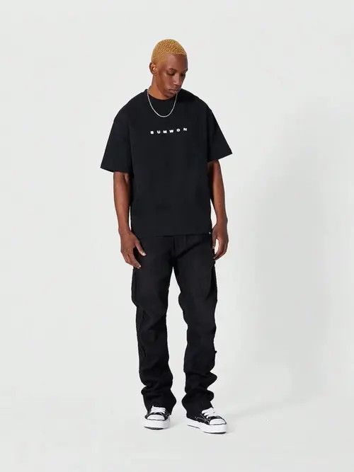 Japanese Brand Yuriko x Ayako Stacked Workwear Skinny Jeans Size US 32 / EU 48 - 2 Thumbnail