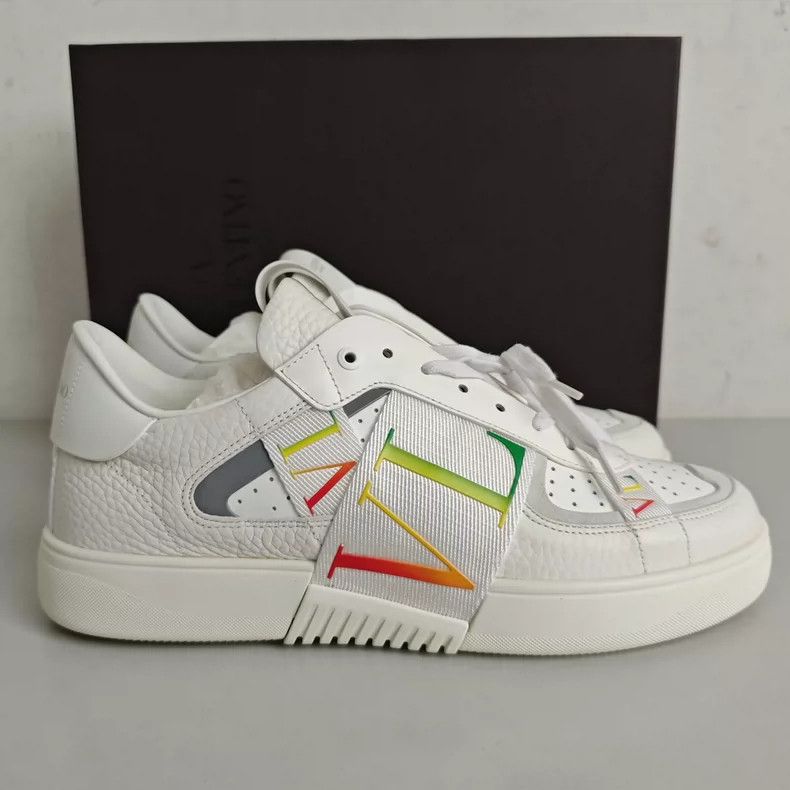 Valentino Valentino white rainbow laced casual shoes Size US 9 / EU 42 - 6 Thumbnail