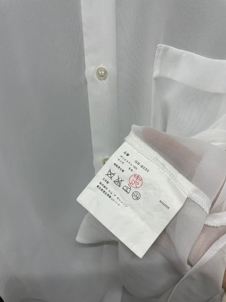 Comme des Garcons Comme Des Garcons Long Sleeve Shirt with Transparent Point Size XS / US 0-2 / IT 36-38 - 6 Thumbnail