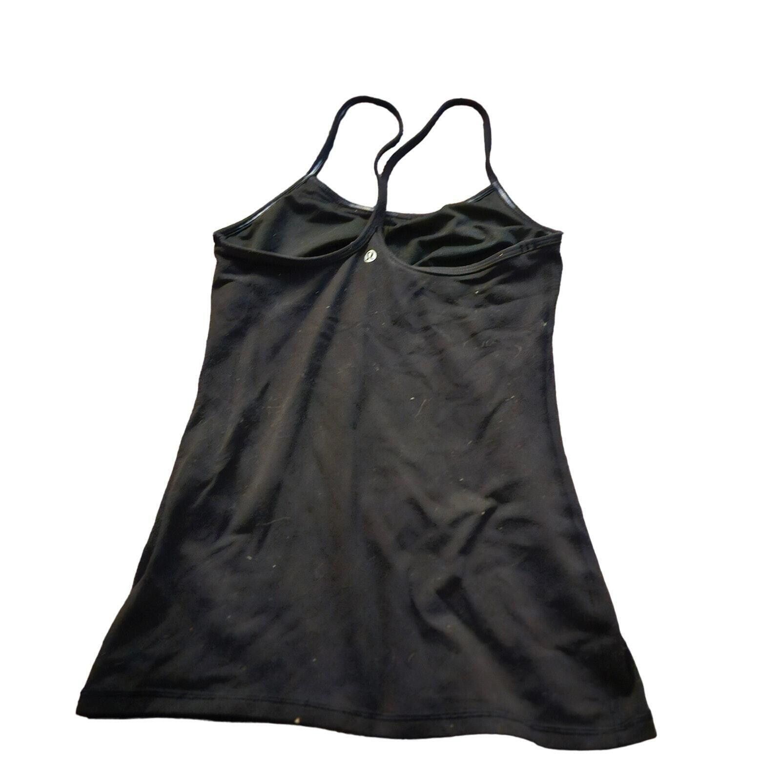 Lululemon Lululemon Women's Black Crossback Tank Top - Size 8 Size S / US 4 / IT 40 - 2 Thumbnail