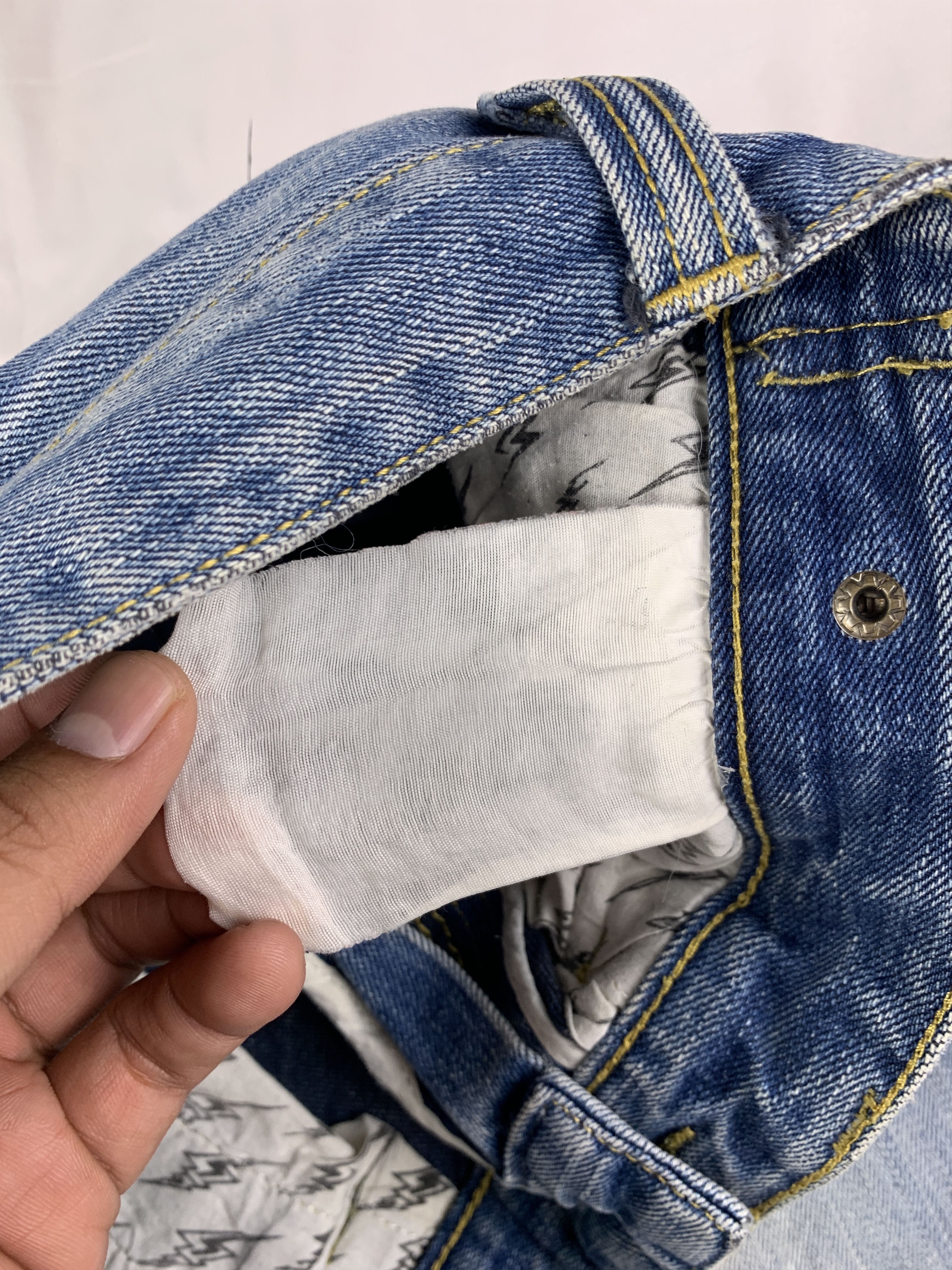 Japanese Brand Ghost Brand Ripped Biker Straight Jeans (28) Size 28" / US 6 / IT 42 - 8 Thumbnail