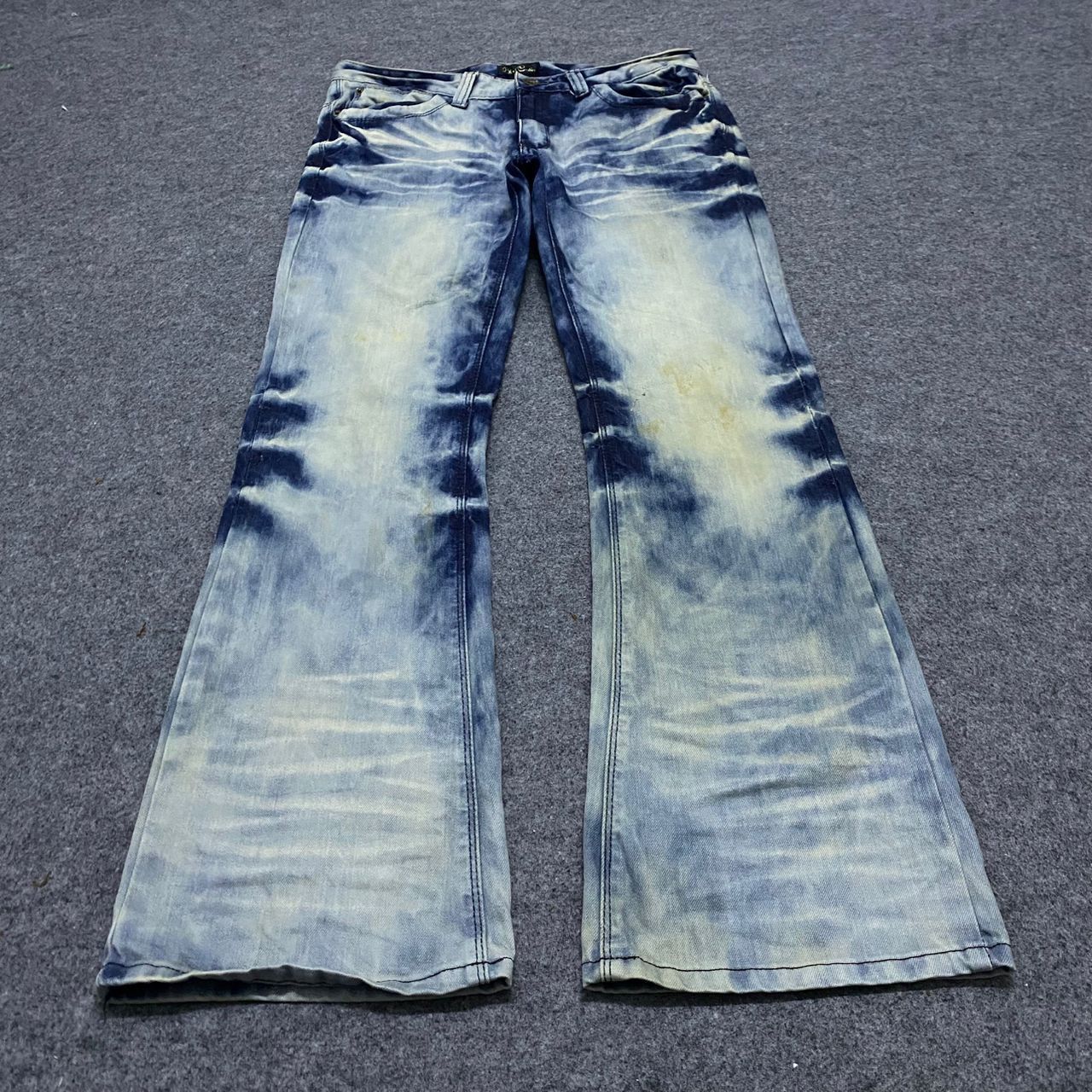 If Six Was Nine 💥Flare💥Vintage Black Crown Japanese Brand Denim Size US 34 / EU 50 - 2 Thumbnail