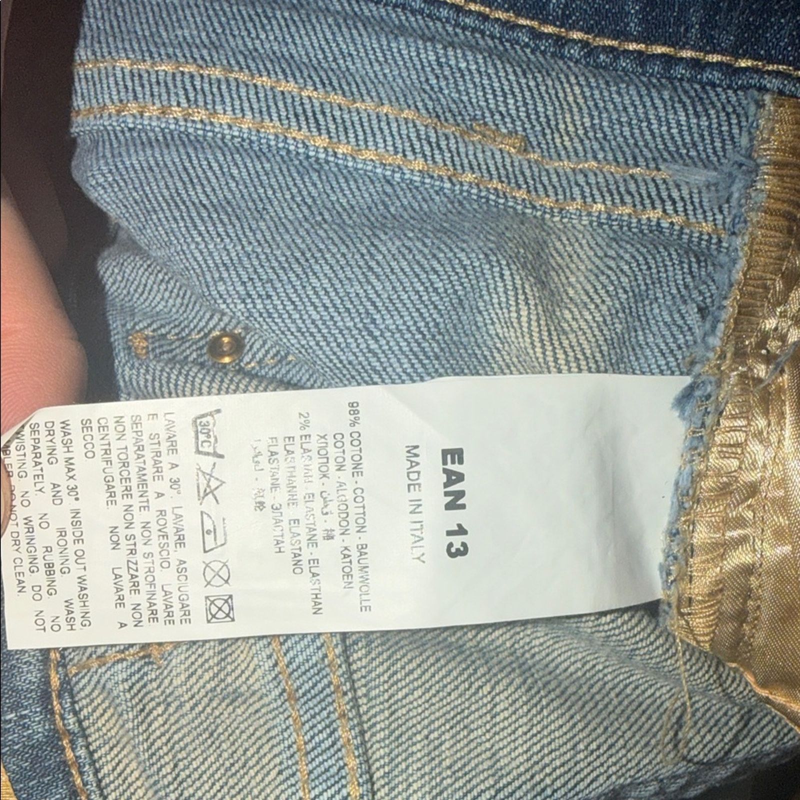& Other Stories Ean 13 Embroidered Floral Blue Jeans Women's 46 IT Size 32" / US 10 / IT 46 - 13 Thumbnail