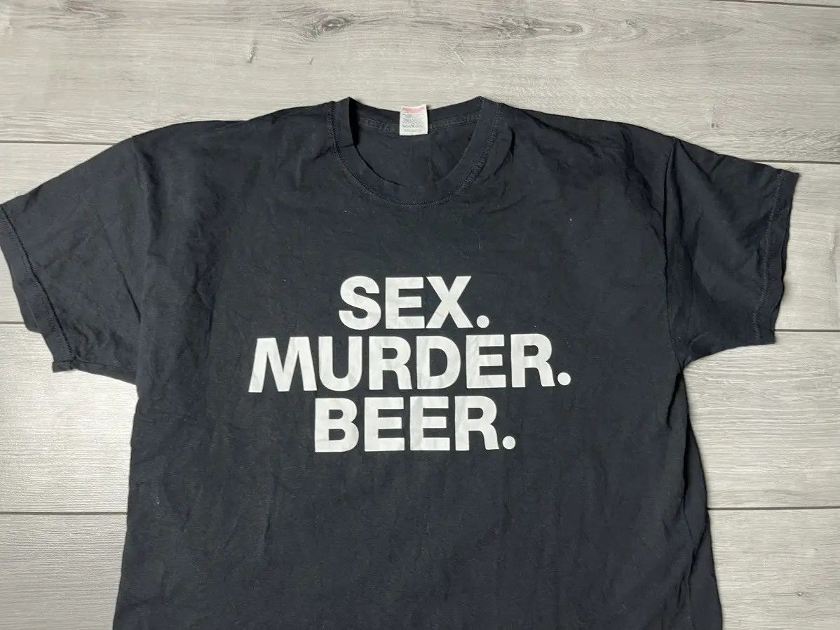 Band Tees Vintage Sex Murder Beer Tshirt size XXLarge Size US XXL / EU 58 / 5 - 3 Thumbnail