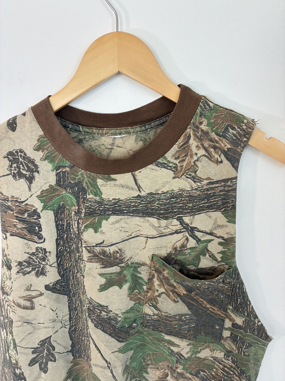 Vintage Vintage Thrashed Camo Single Stitch Cut Off Tee Size US L / EU 52-54 / 3 - 2 Thumbnail