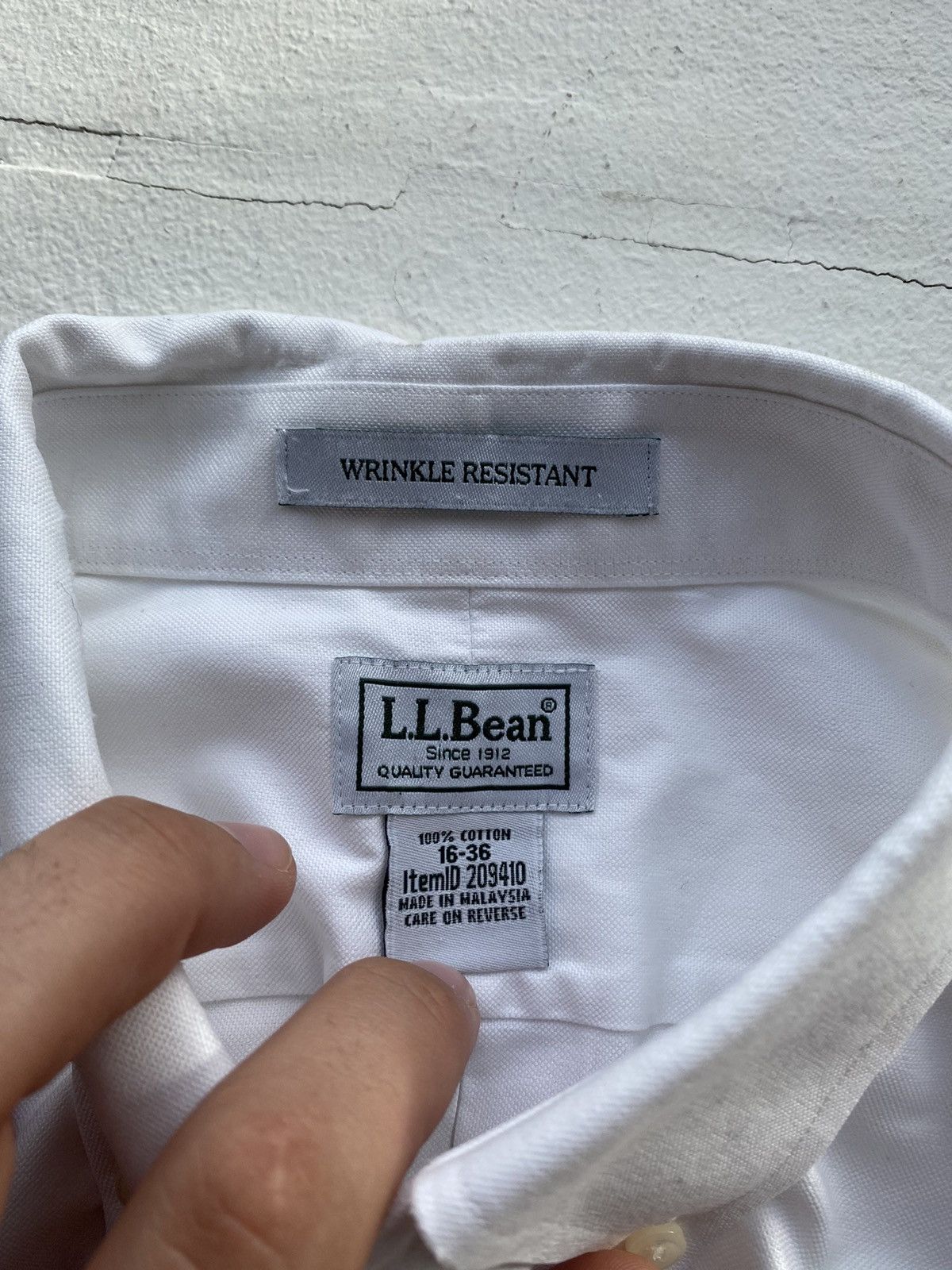 Designer × L.L. Bean × Vintage 00s L.L. Bean Basic Shirt Relaxed Fit Mens Vintage Size US L / EU 52-54 / 3 - 3 Thumbnail