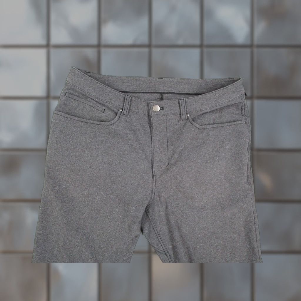 Lululemon Lululemon Pants Mens Slim Fit 5 Pocket Gray ABC Knit 33 Regular Size Casual Trousers Size US 34 / EU 50 - 1 Thumbnail