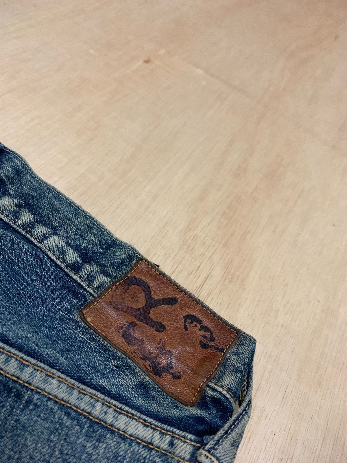 45rpm × Japanese Brand Vintage R by 45rpm Distressed Denim Made In Japan Size US 31 - 7 Thumbnail