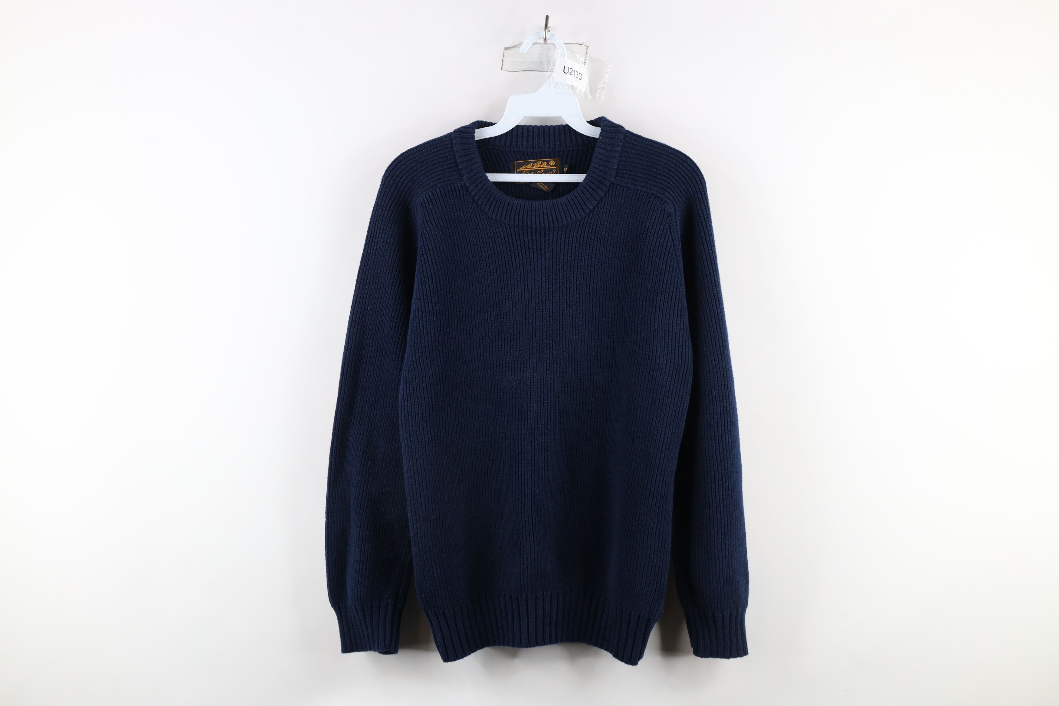 Eddie Bauer × Vintage Vintage 90s Eddie Bauer Chunky Ribbed Knit Sweater Cotton Size US S / EU 44-46 / 1 - 1 Thumbnail