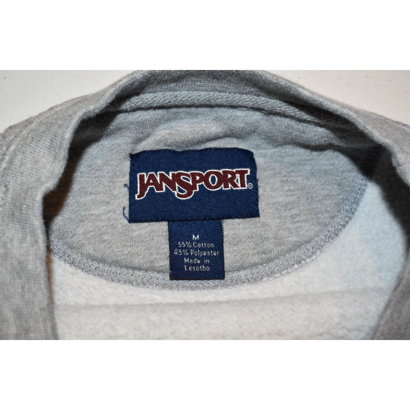 Jansport VINTAGE Jansport West Point Mom Sweatshirt Pullover Size Medium Gray Size M / US 6-8 / IT 42-44 - 6 Thumbnail