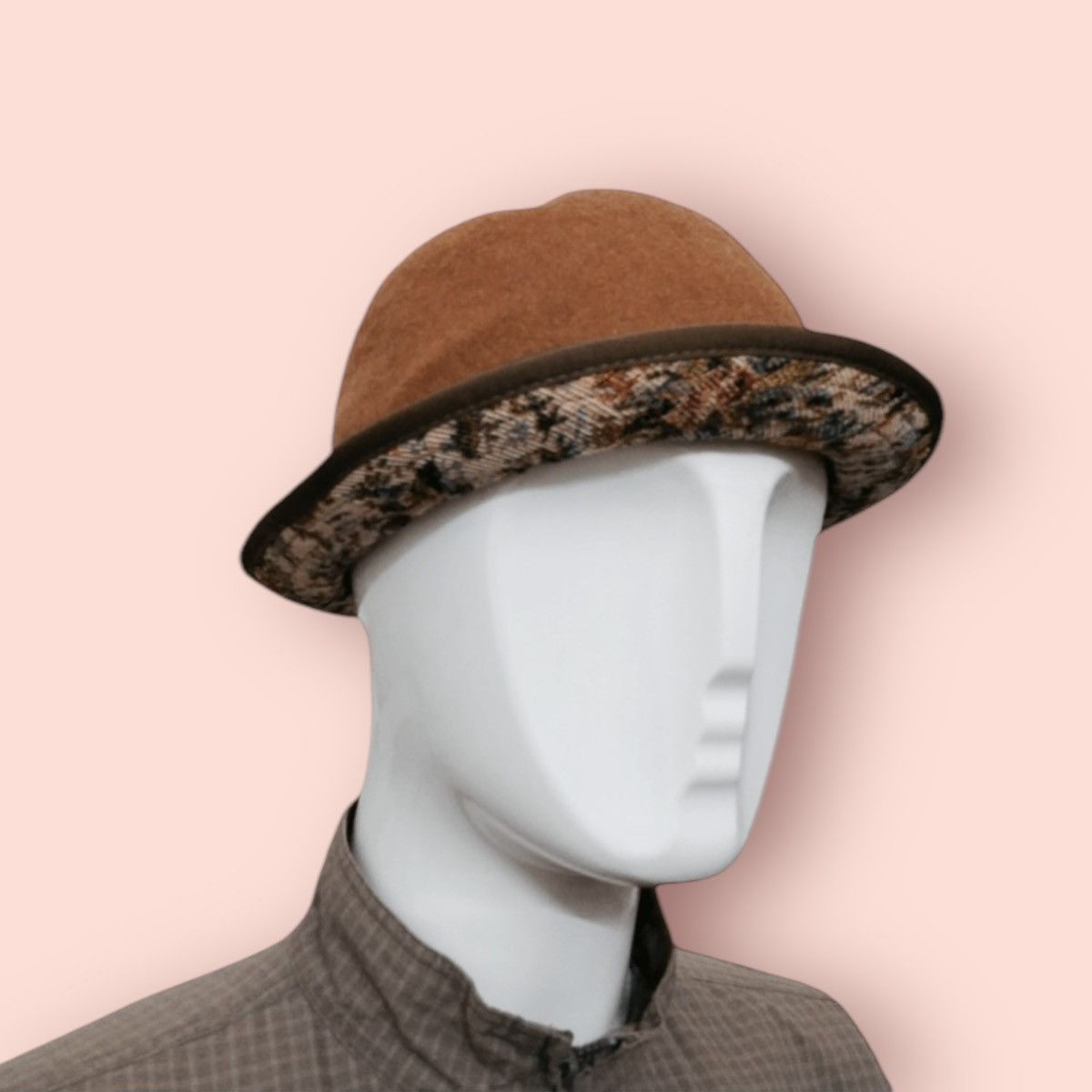 Designer × Japanese Brand × Vintage VINTAGE OLIVE DES OLIVE BOWLER HAT JAPAN Size ONE SIZE - 2 Thumbnail