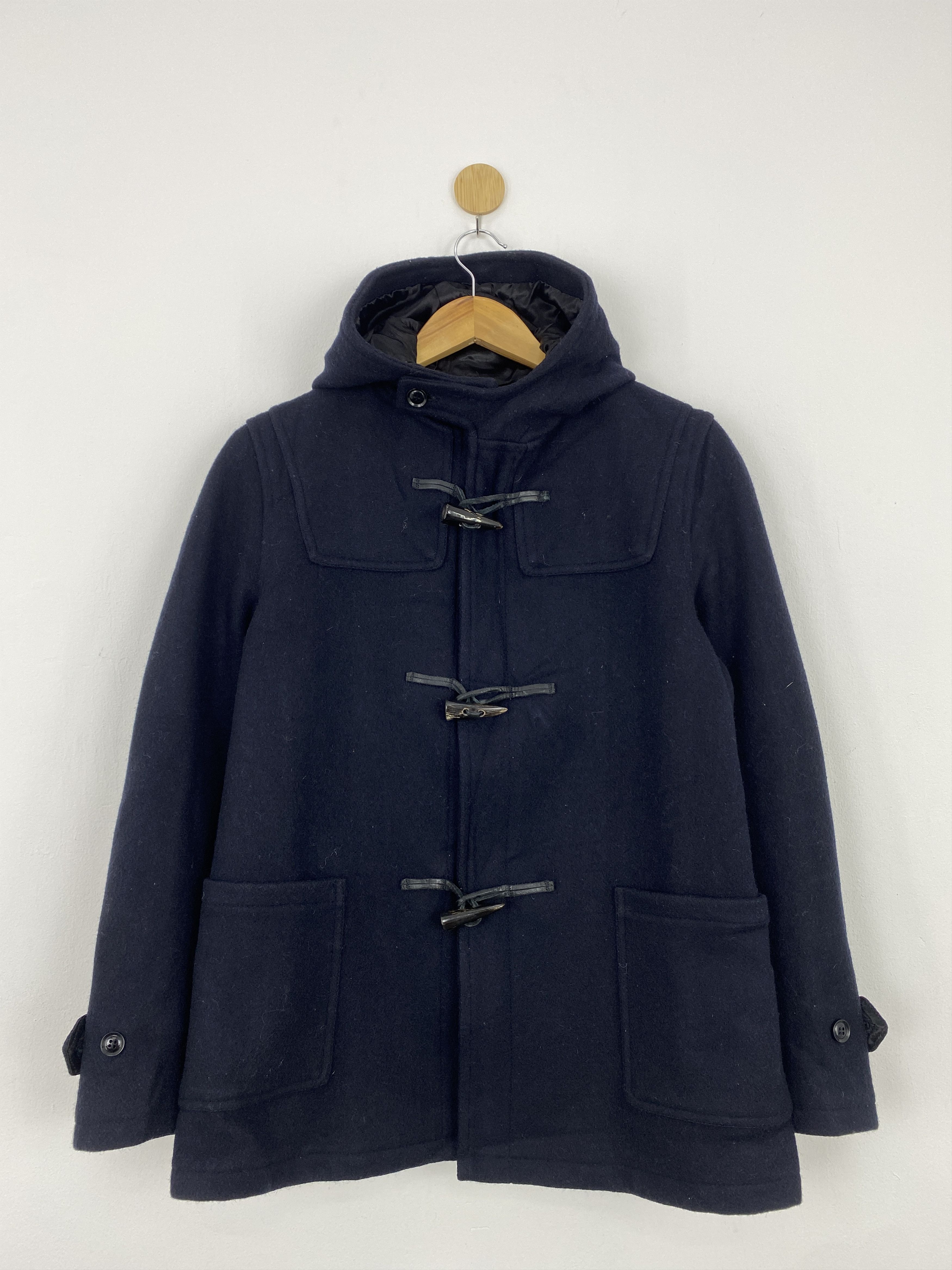 Fidelity By Gerald Stewart Navy Duffle Coat Wool Jacket