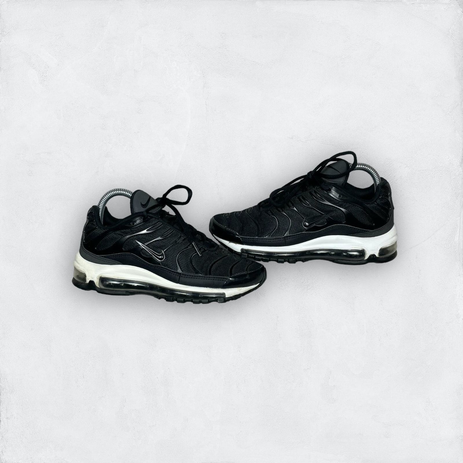 Nike Nike Air Max 97 Plus AH8144-001 Kids Black Sneaker Shoes 4.5 Size US 5.5 / EU 38 - 1 Thumbnail