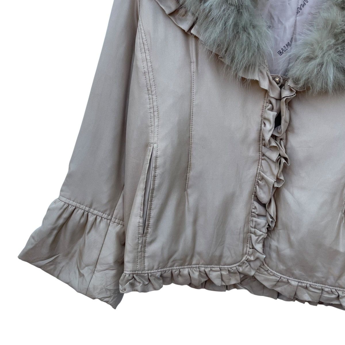 Balmain 💥Vintage Balmain Paris Drape Fur Jacket Size M / US 6-8 / IT 42-44 - 5 Thumbnail