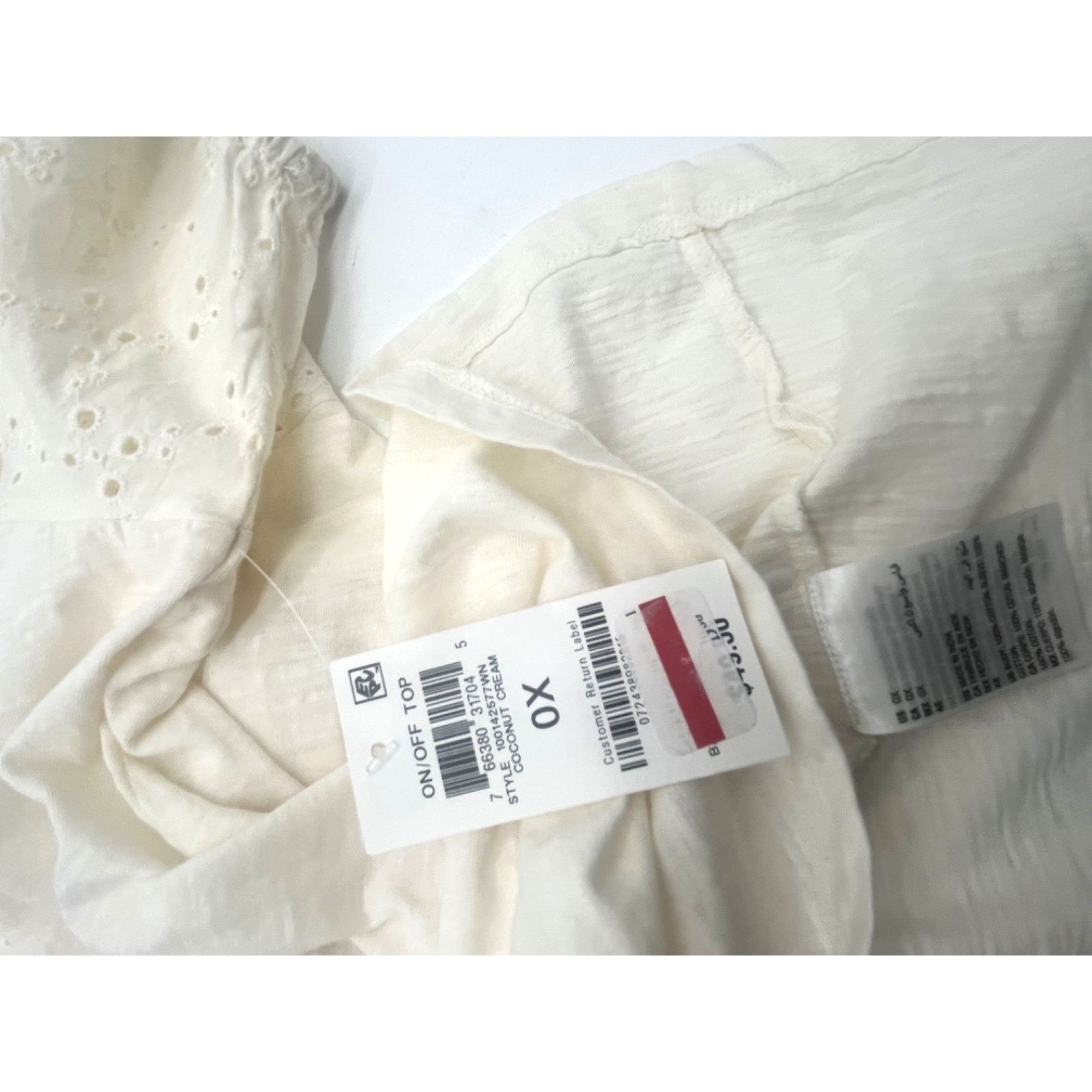 Other Style & Co Plus Size Cotton On Off Shoulder Top, Coconut Cre Size ONE SIZE - 9 Thumbnail