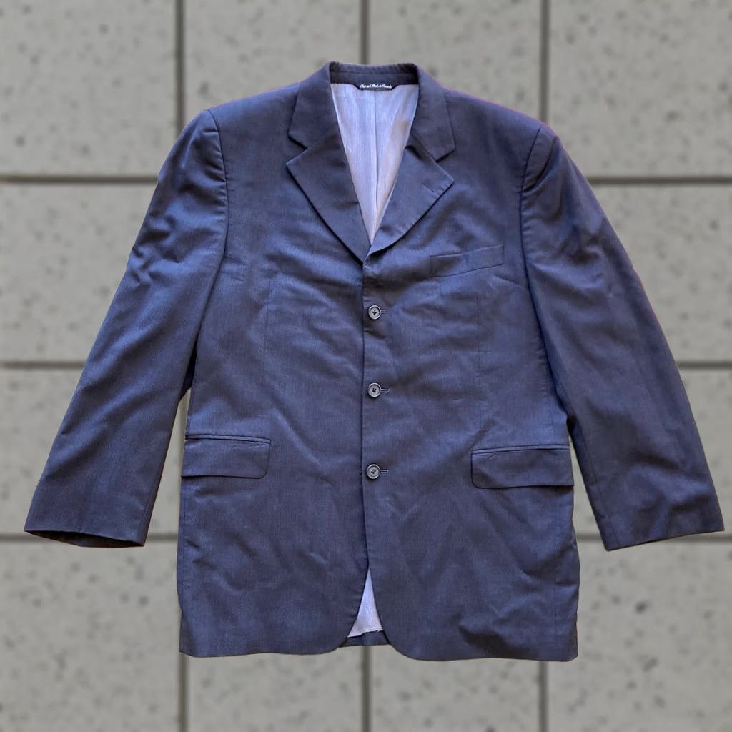 Jack Victor Jack Victor Mens 41R Charcoal Gray Wool 3 Button Jacket Size 42R - 1 Thumbnail