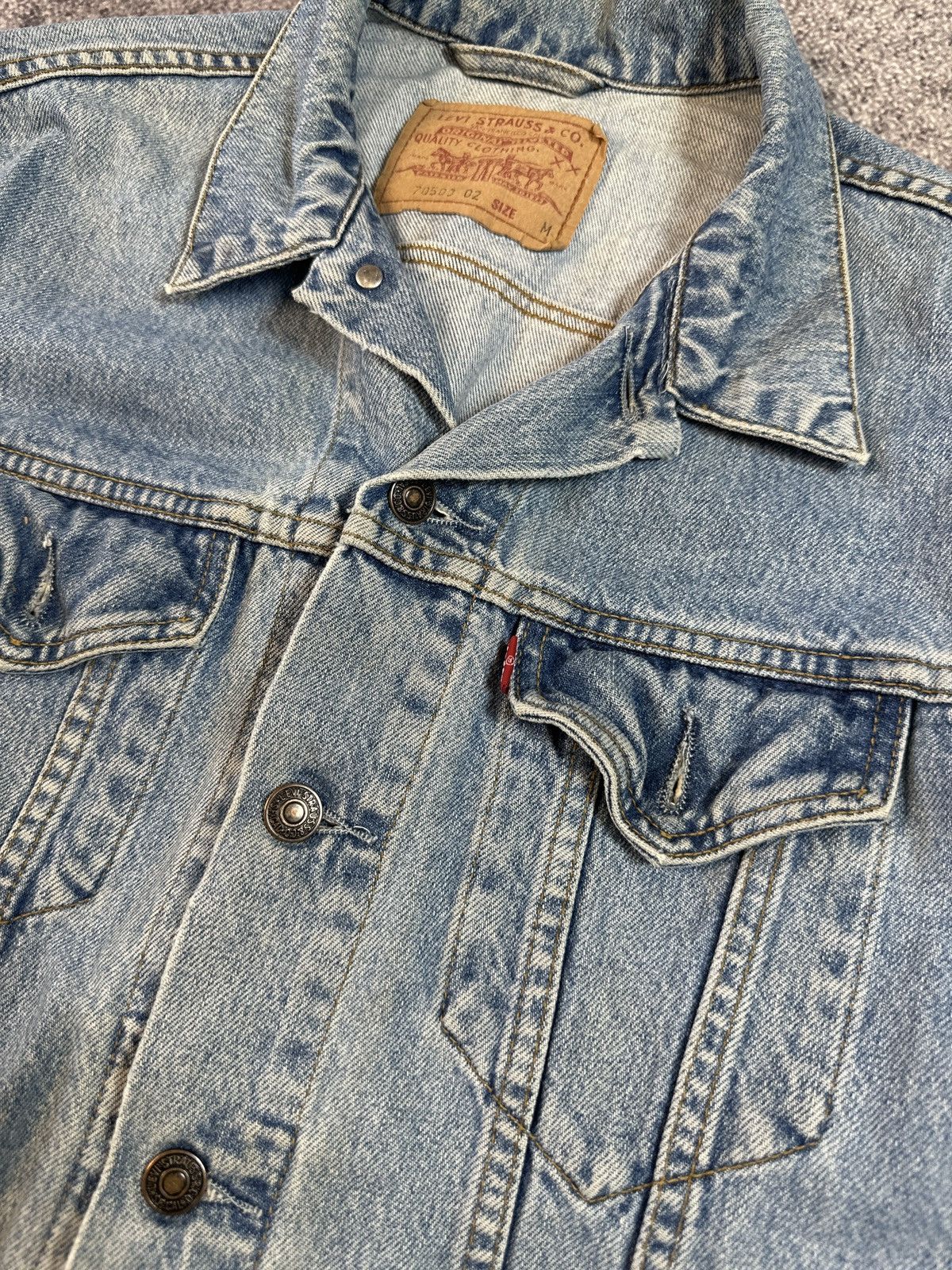 Levi's × Vintage Vintage 90s Levi’s Denim Jacket Streetwear USA Rare M Casual Size US M / EU 48-50 / 2 - 3 Thumbnail