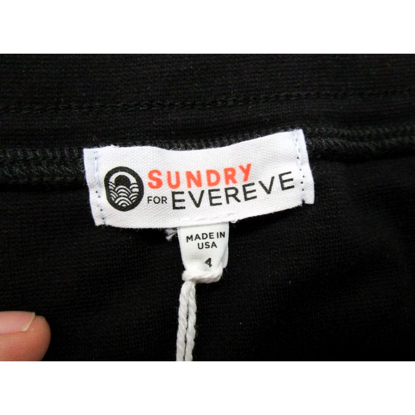 Sundry Sundry Skirt Women's Black Pencil Athletic Casual Mini Short Size 4 USA Made NEW Size 27" / US 4 / IT 40 - 3 Thumbnail
