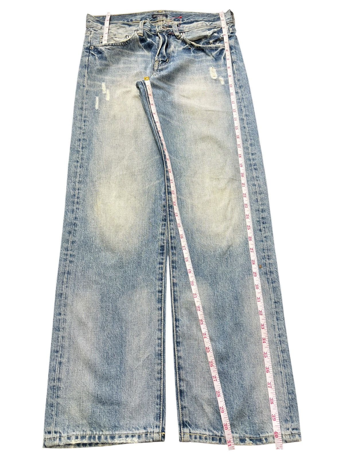 Edwin Vintage Japanese Brand Faded Wash Distressed Jeans Size 31" - 7 Thumbnail
