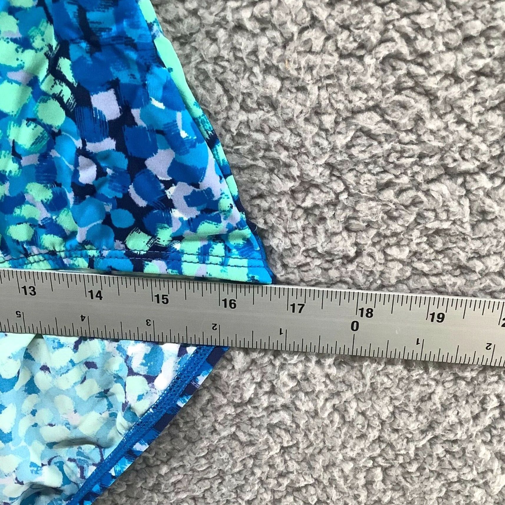 Jantzen Jantzen One Piece Swimsuit Womens XL Blue Tropical Halter Beach Summer Swim Size ONE SIZE - 3 Thumbnail
